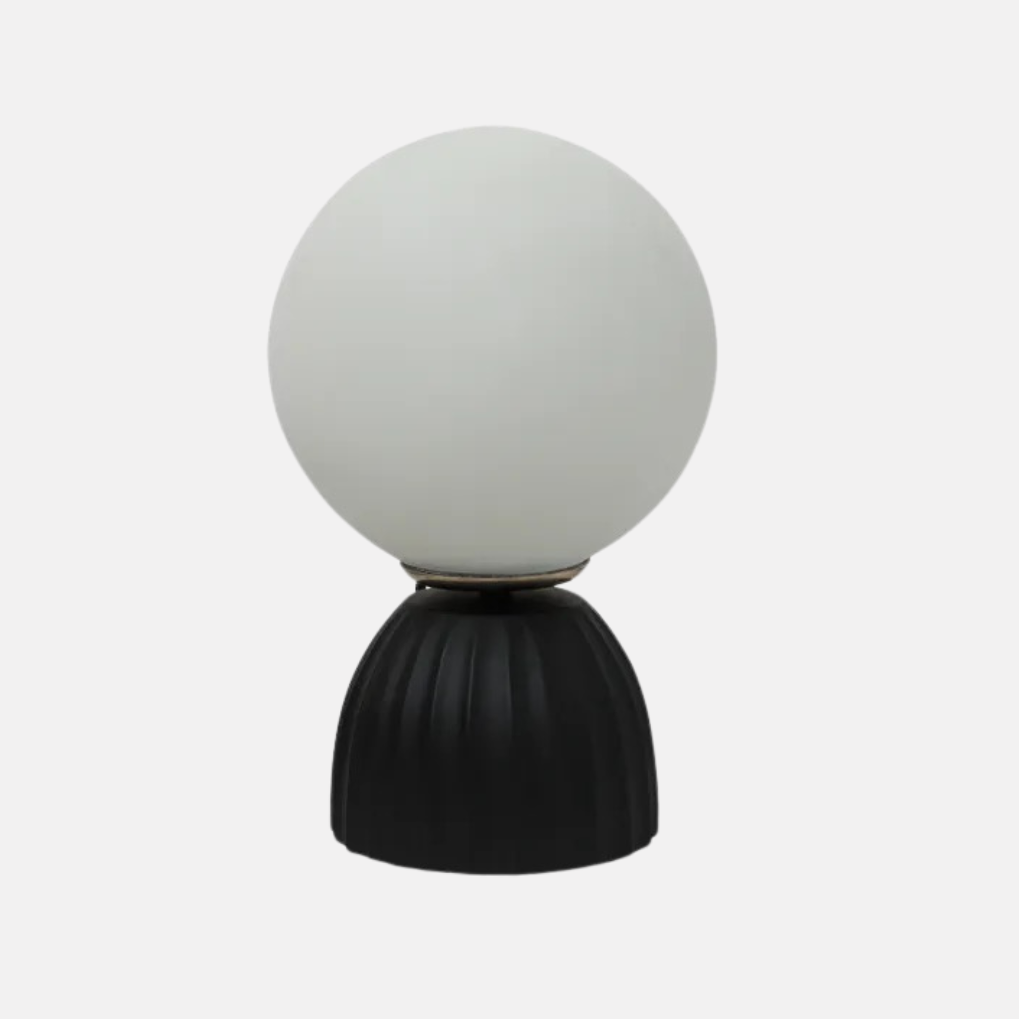 Orion Ribbed Orb Lamp -  Black
