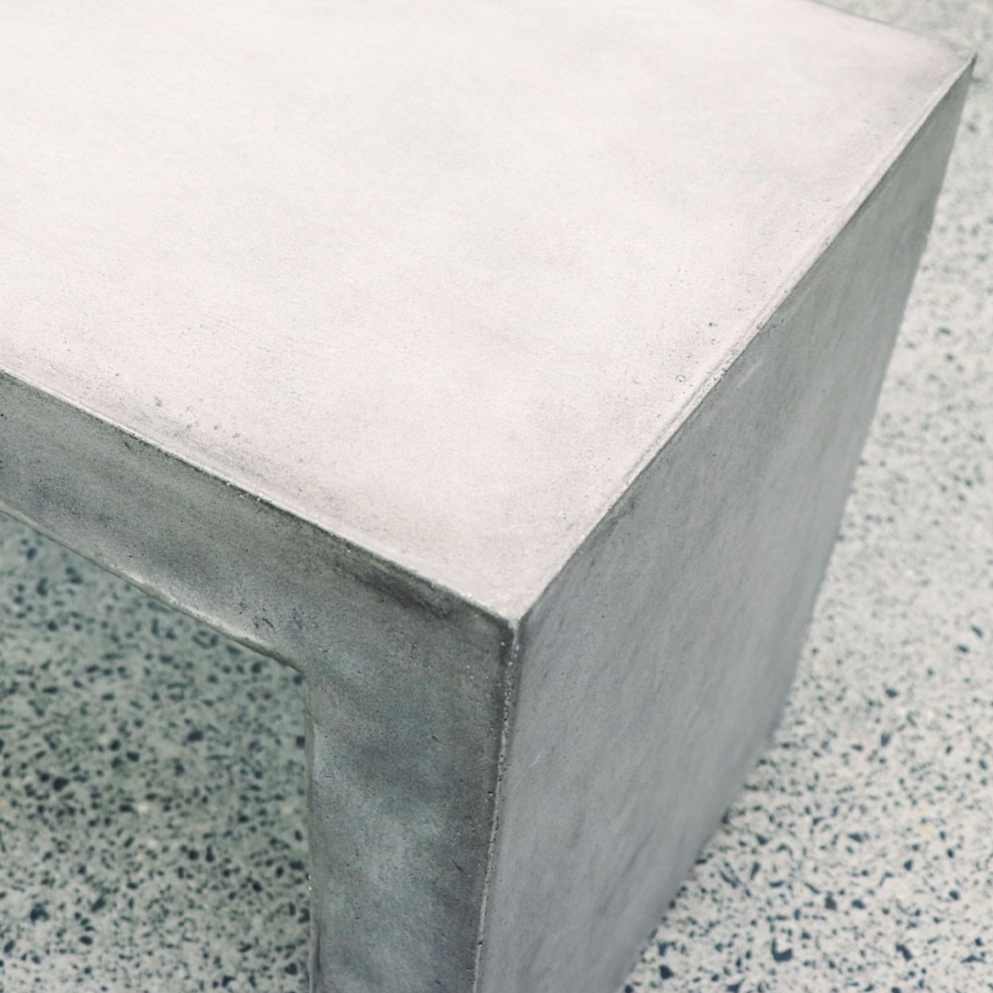 Palma Outdoor Concrete Bench - Grey