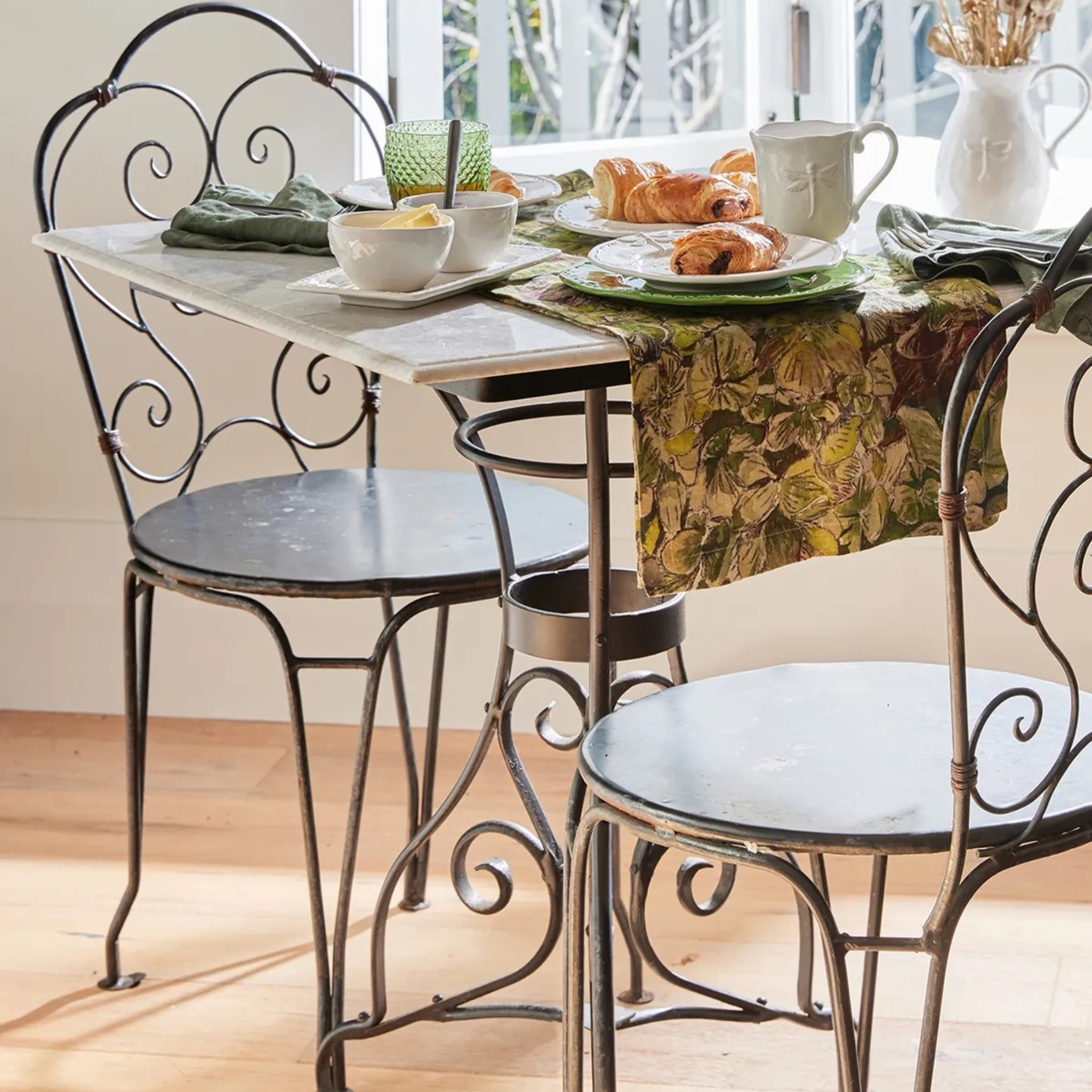 Parisian Square Dining Table - Marble