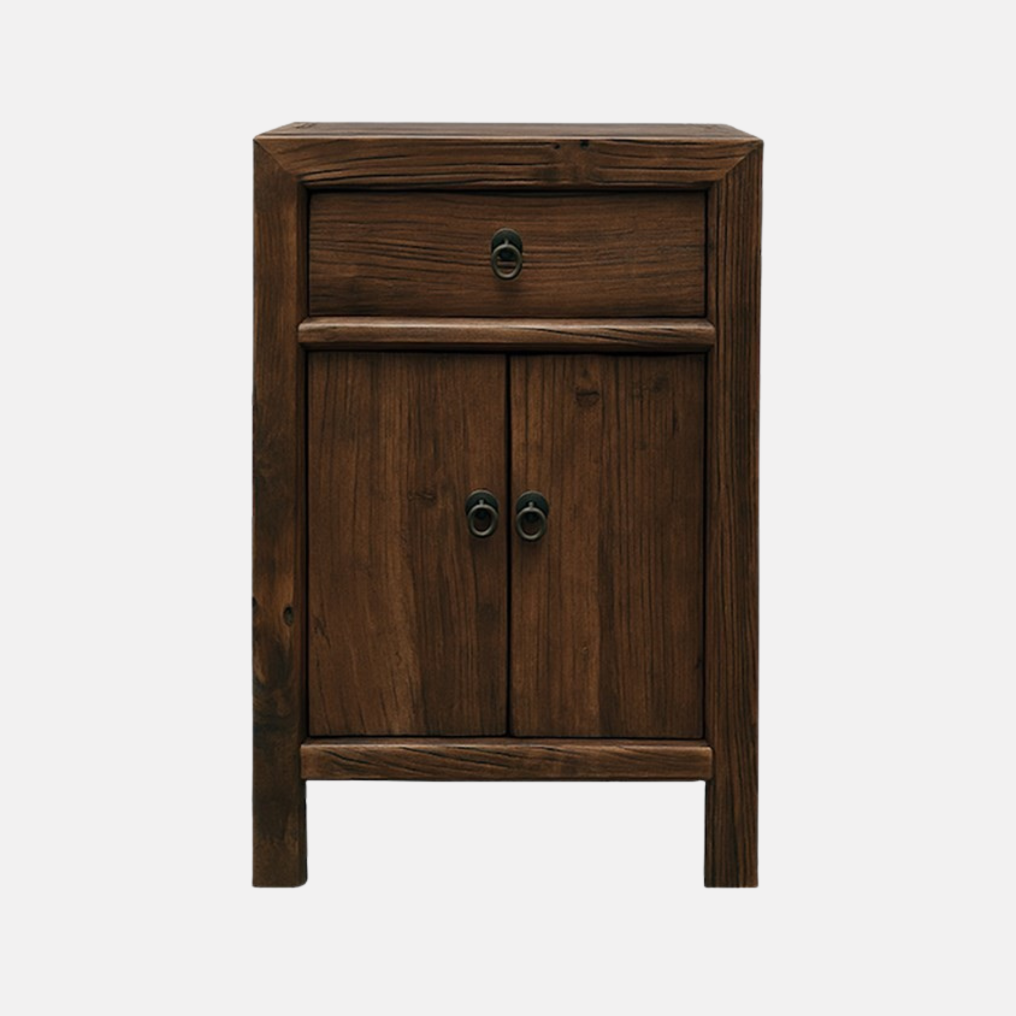 Parq Elm  Bedside Table - Walnut