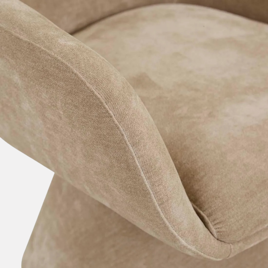 Paula Swivel Dinging Chair - Parchemnt