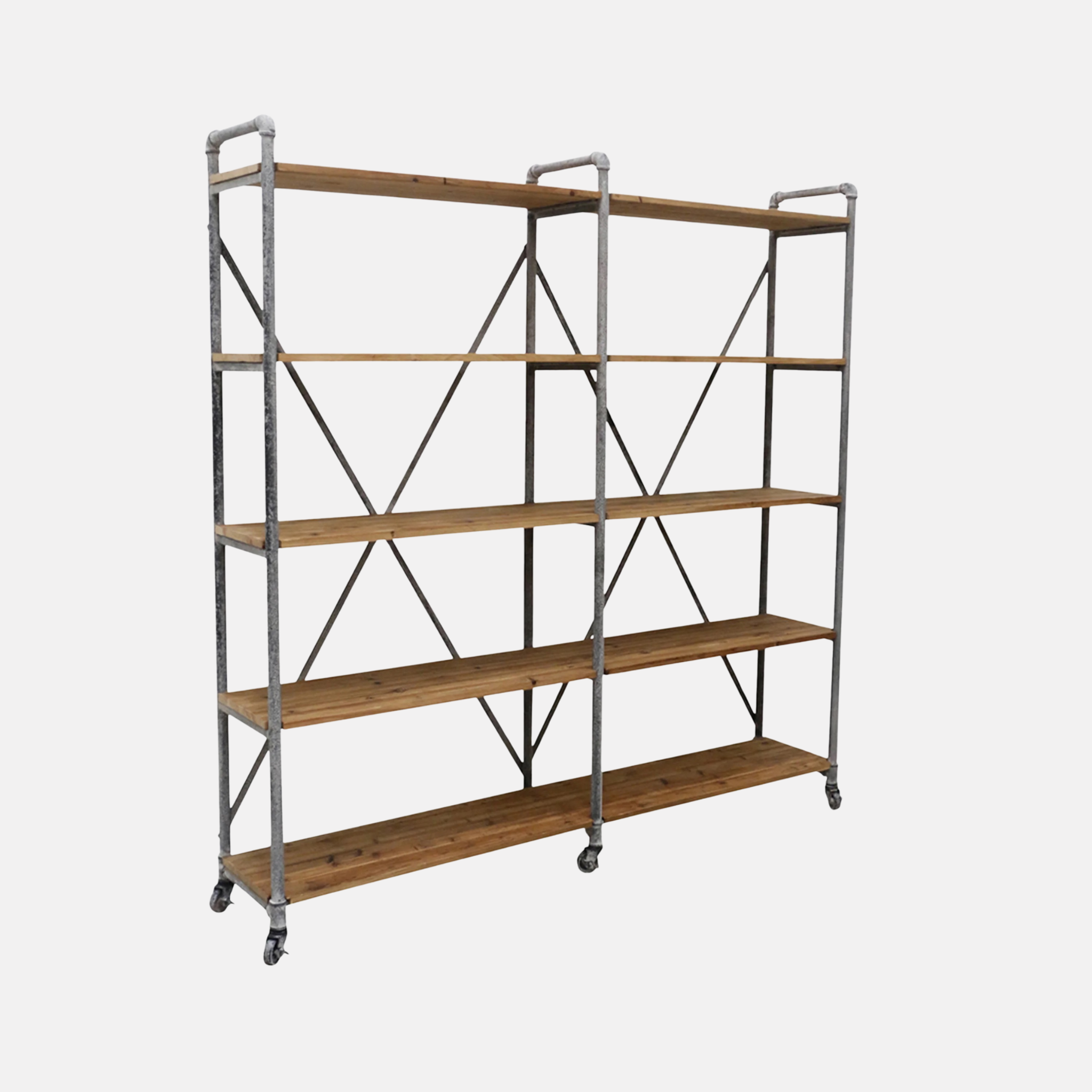 Pilo Industrial Wide Shelves - Mudstone