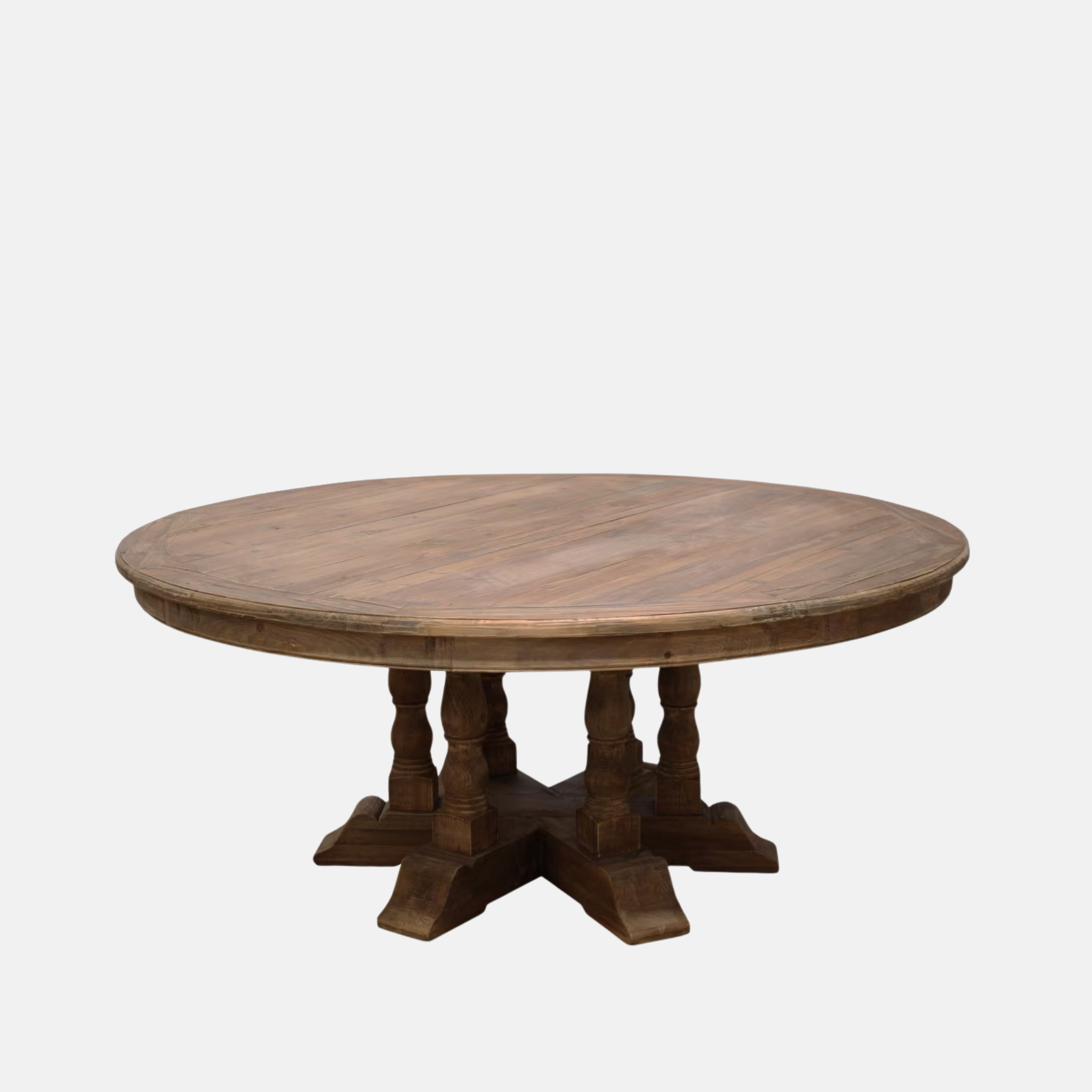 Old Pine Round Dining Table - Pine