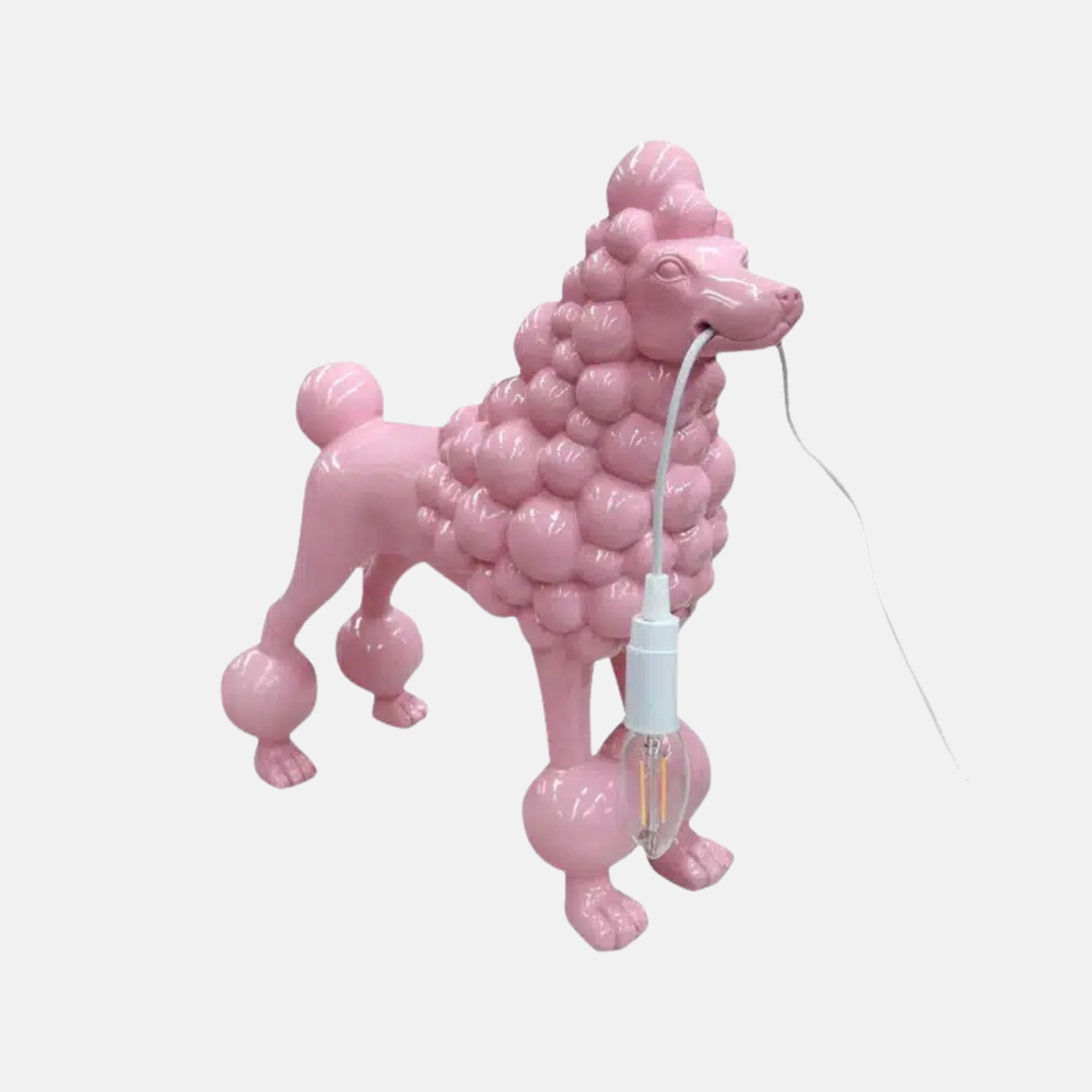 Poodle Table Lamp - Pink