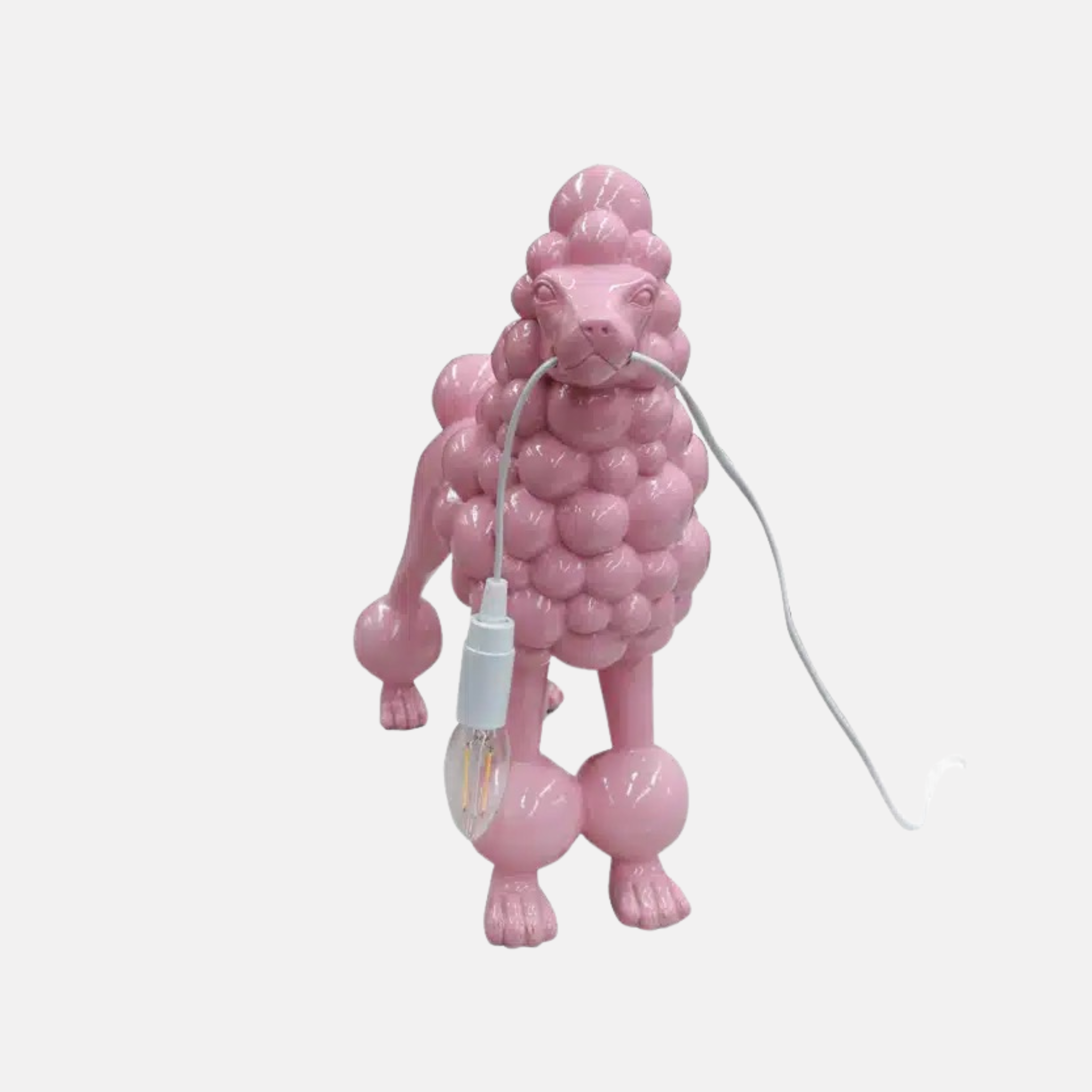 Poodle Table Lamp - Pink