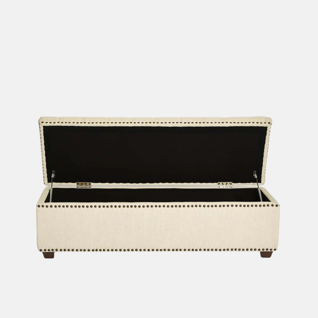 Queenie Linen Storage Ottoman