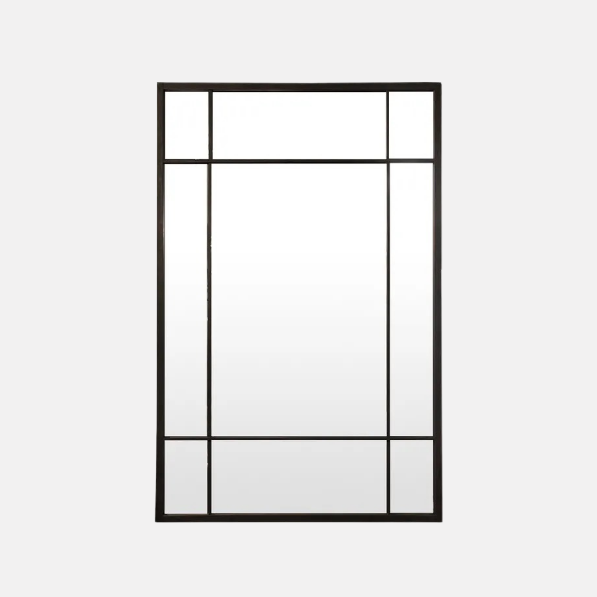 Iron Grid Mirror Rectangualr