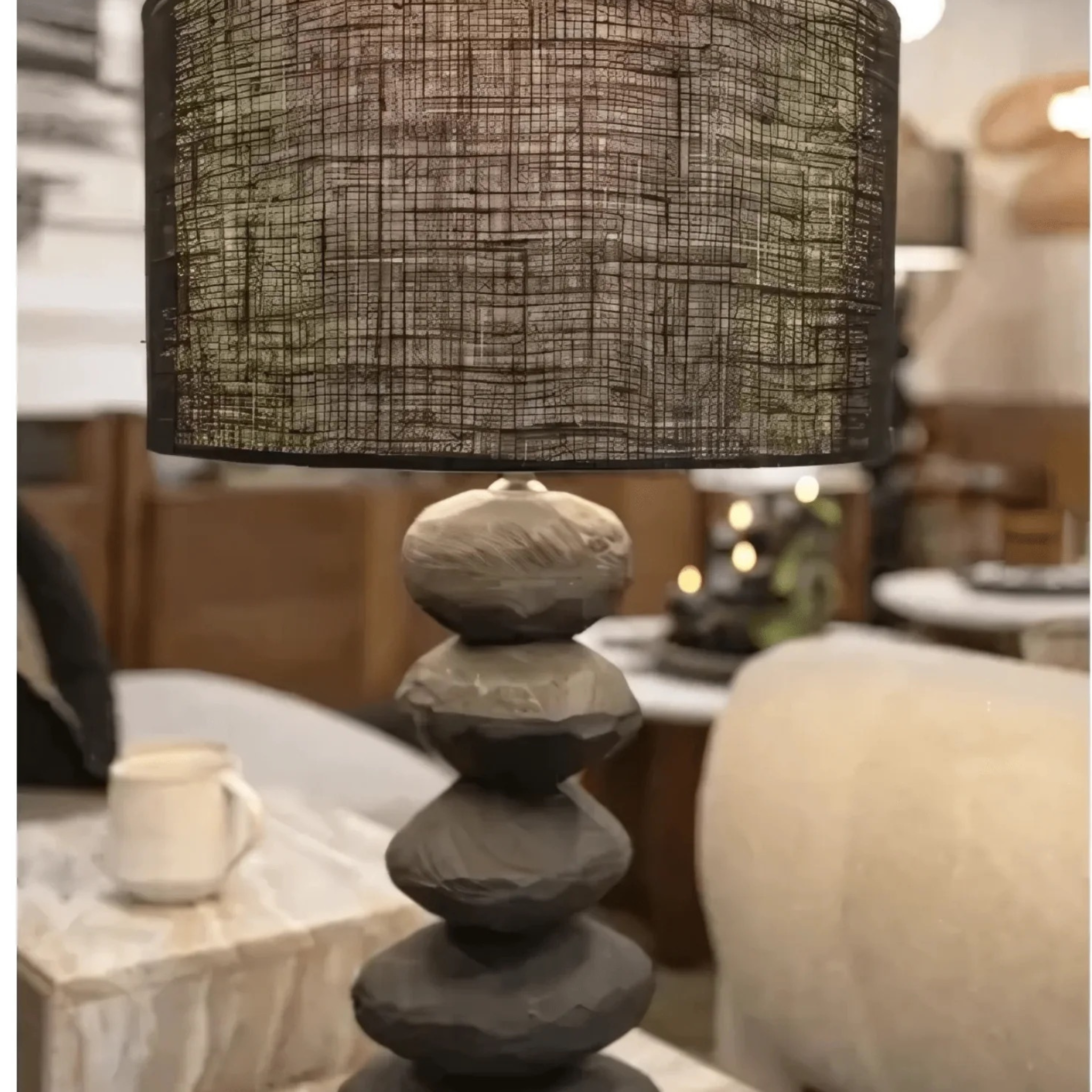Boulder Wooden Lamp