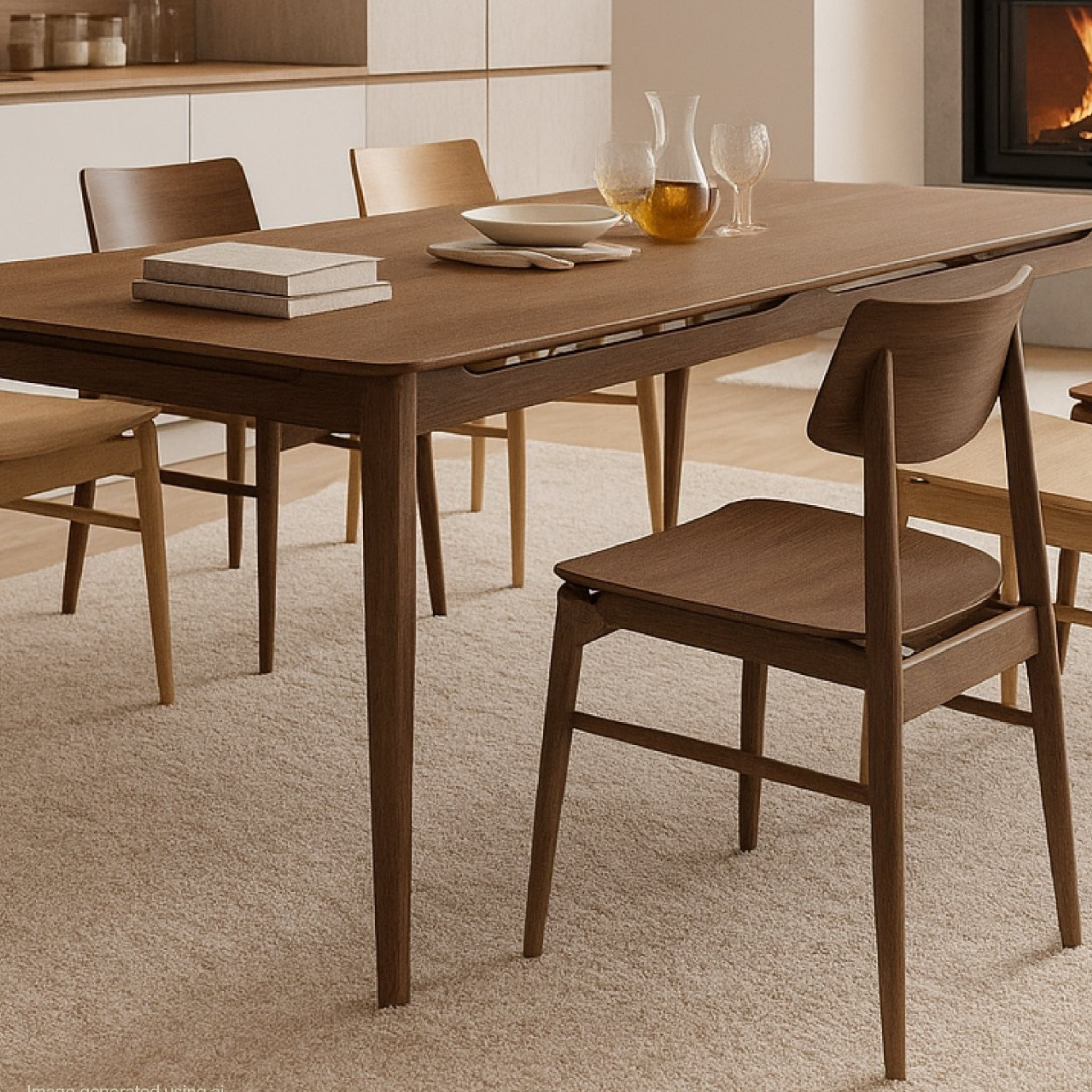 Rokke Dining Table - Walnut