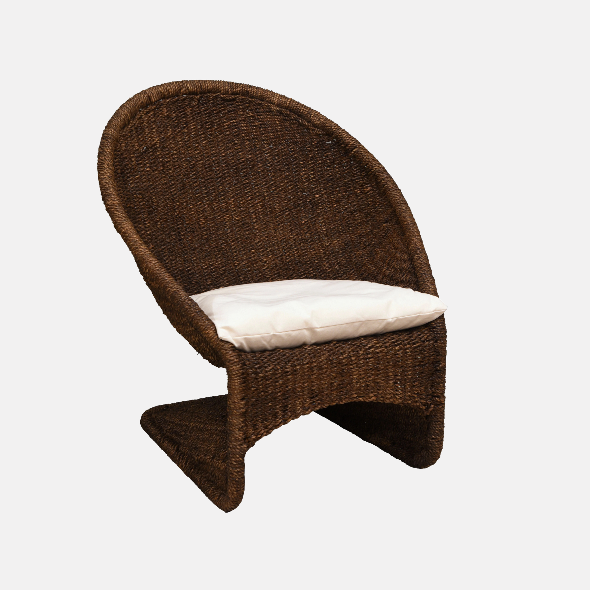 Scoop Rope Armchair - Chocolate