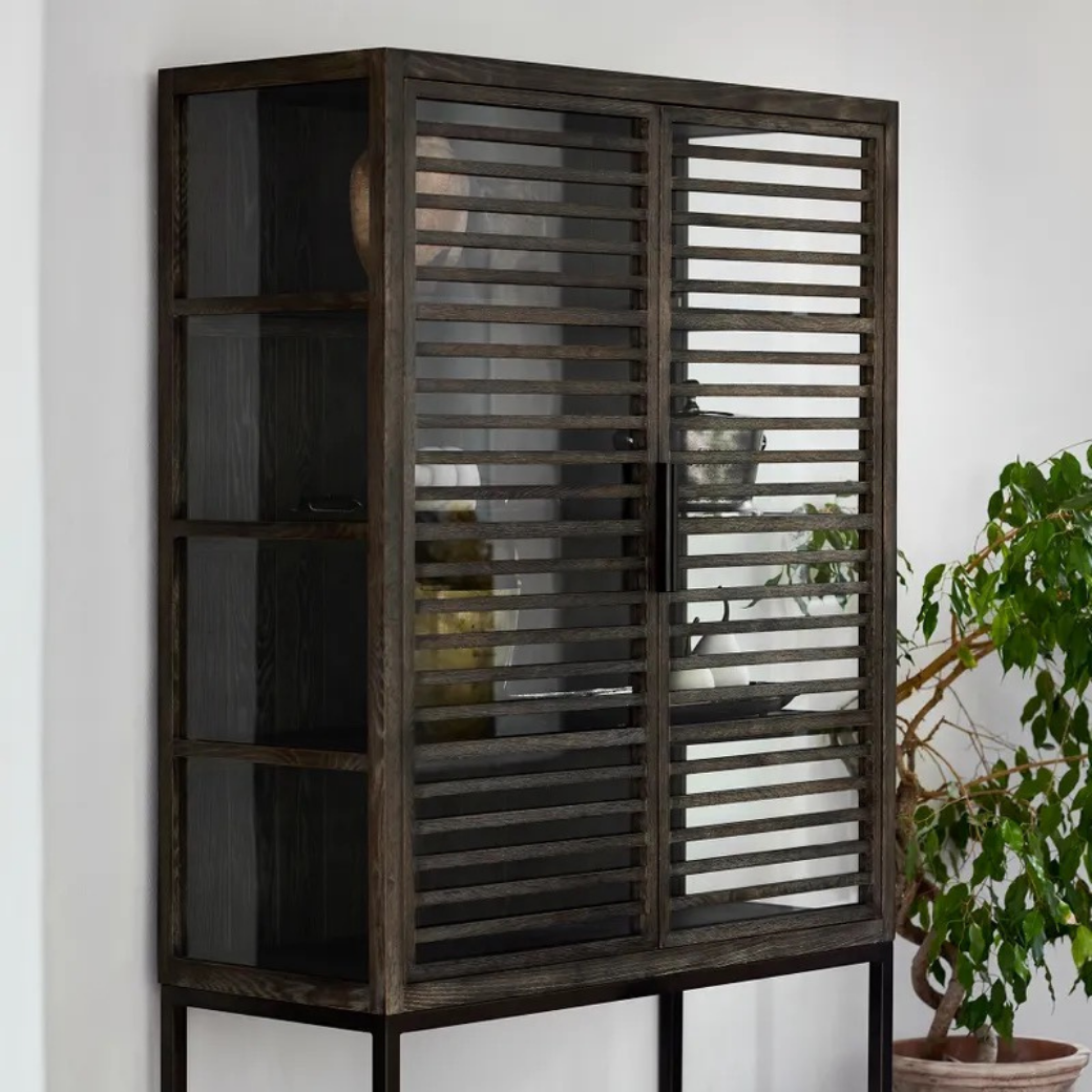 Slatted Display Cabinet
