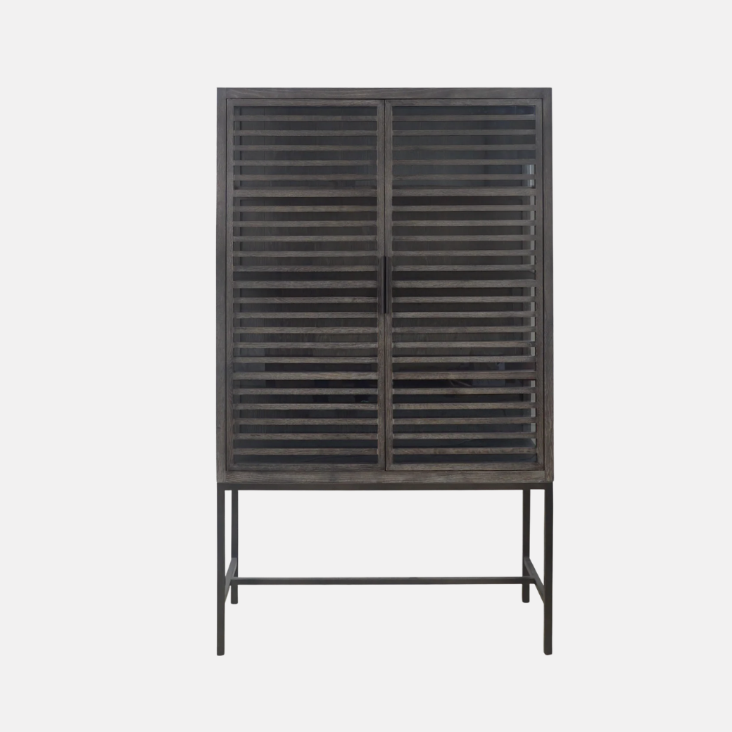 Slatted Display Cabinet