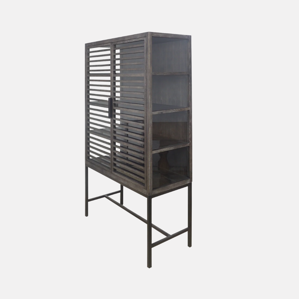 Slatted Display Cabinet
