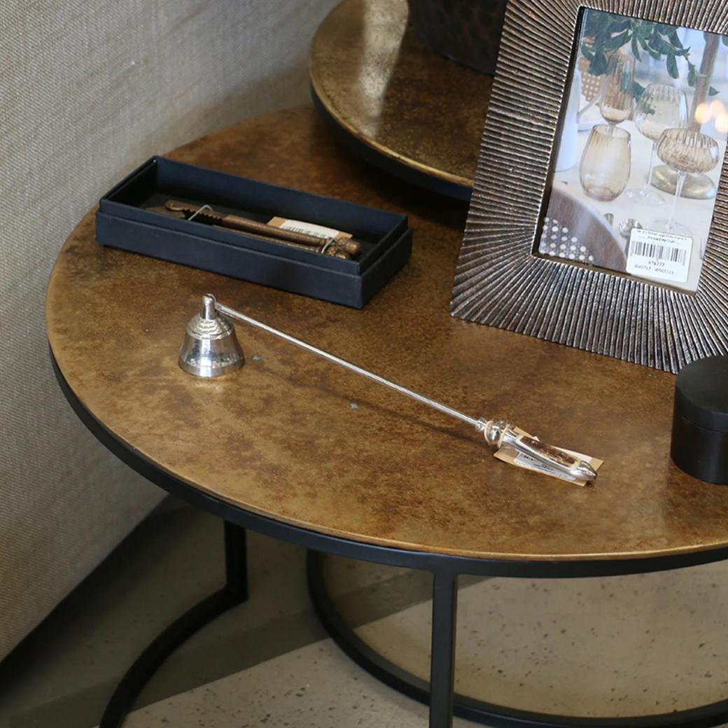 Soho Alu Nesting Tables Brass Bronze Finish