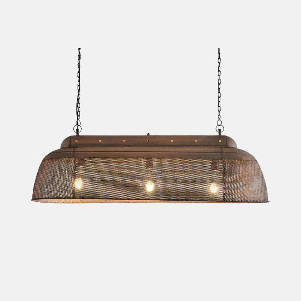 Riva Ceiling Pendant Long Antique Copper
