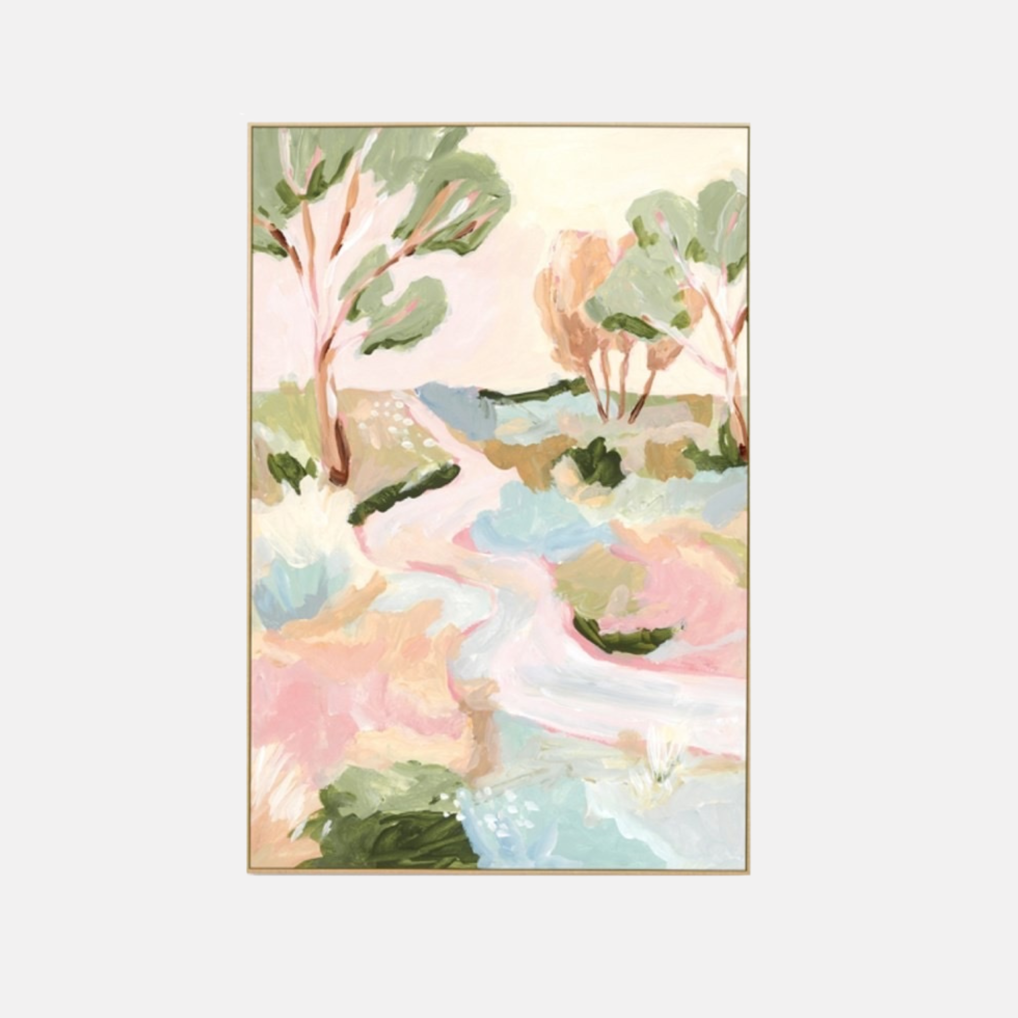 Spring Meadow Pastel Canvas