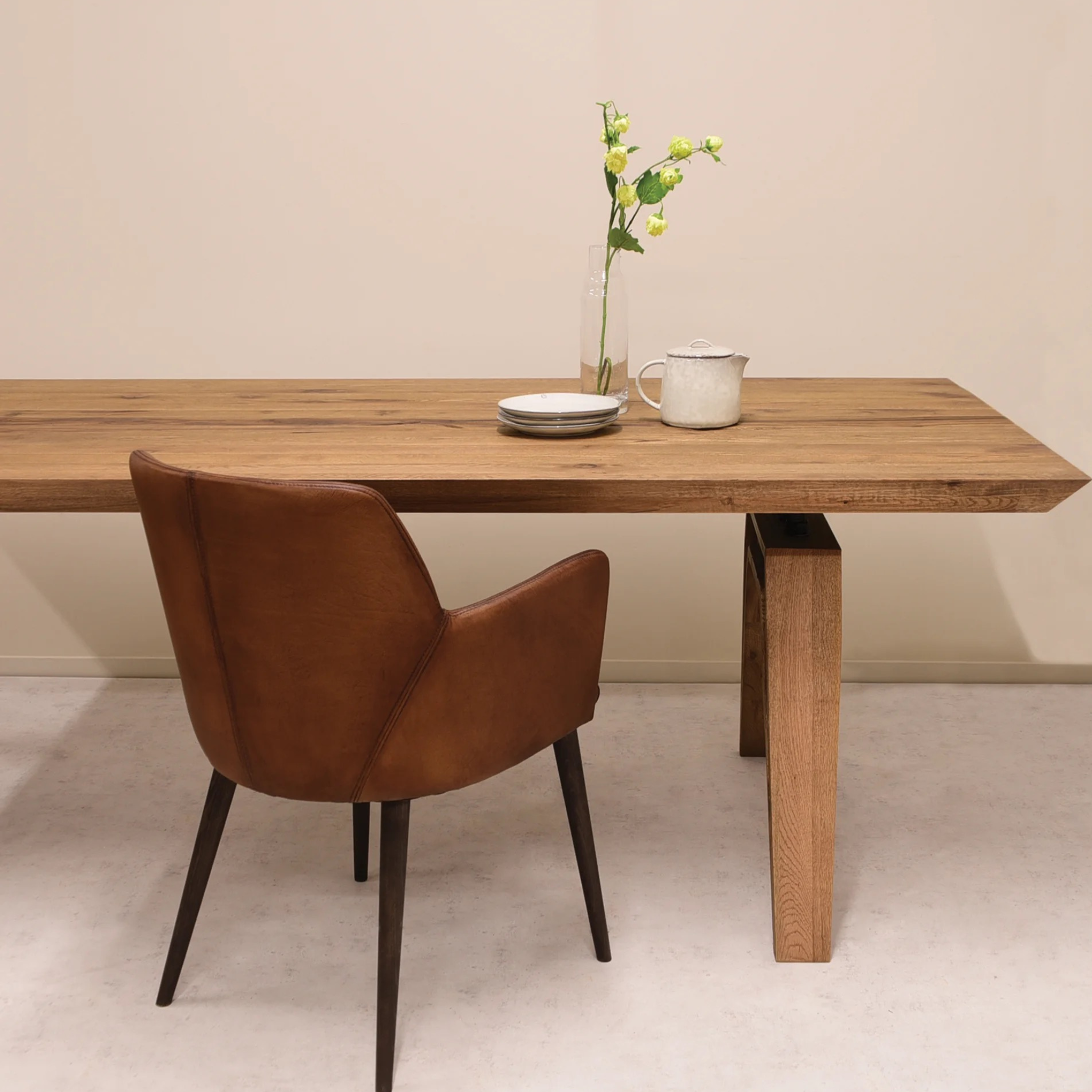 Spudnik Dining Table Weathered Oak
