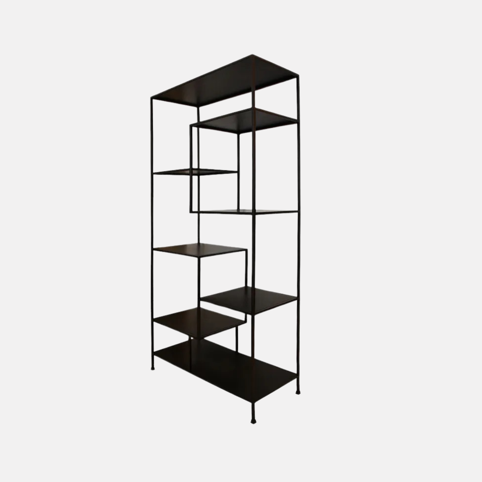 Staggered Iron Shelves Tall