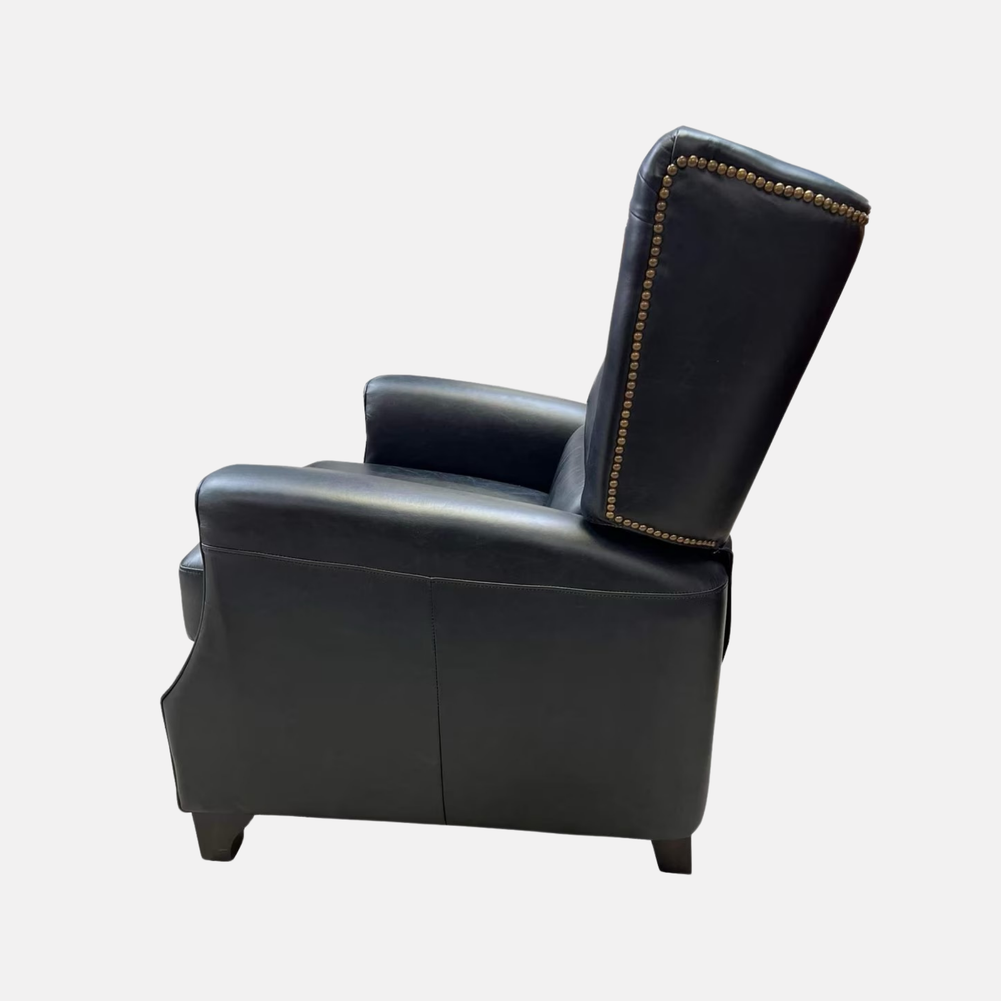 Stratford Leather Recliner Armchair - Black