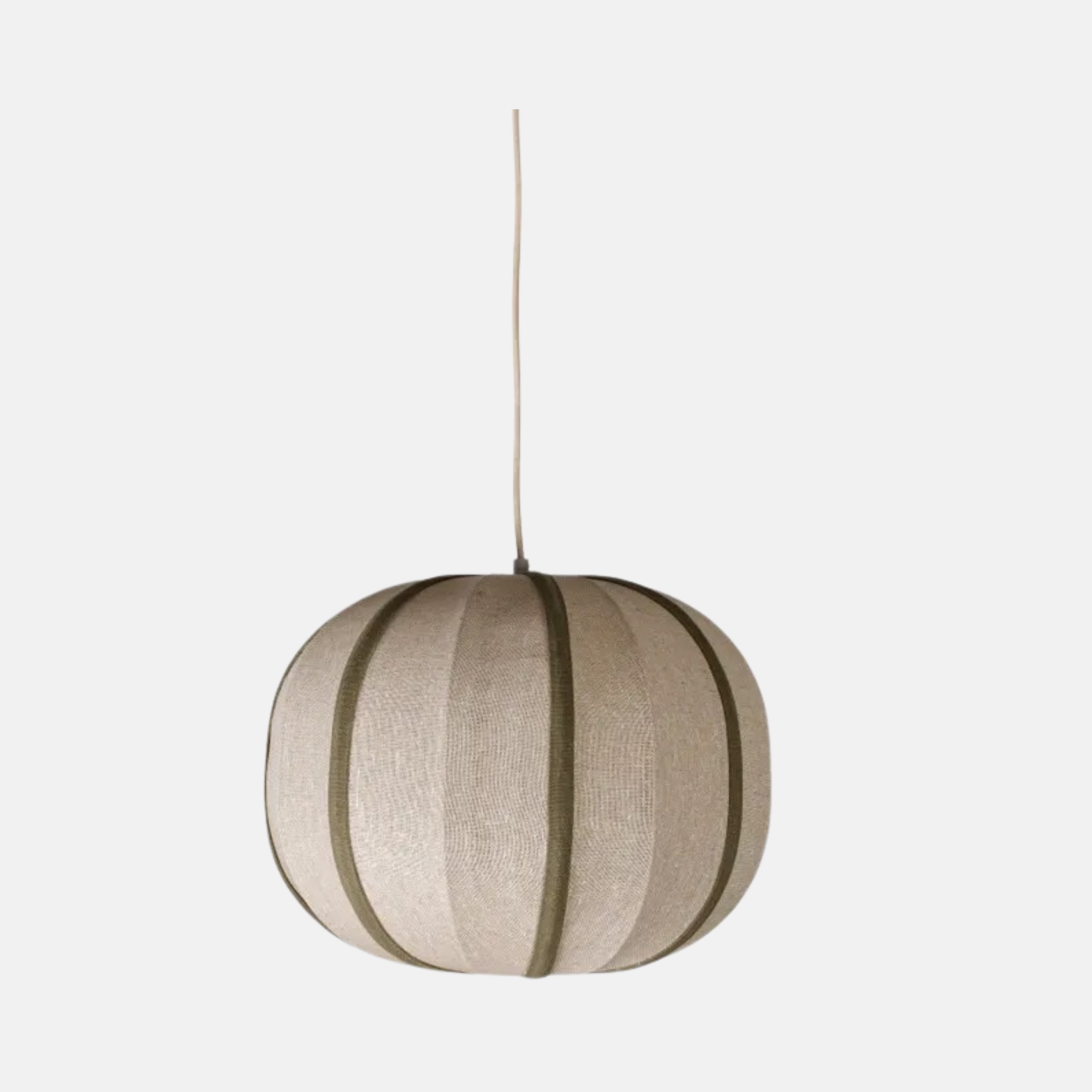 Thea Sphere Olive & Natural Pendant