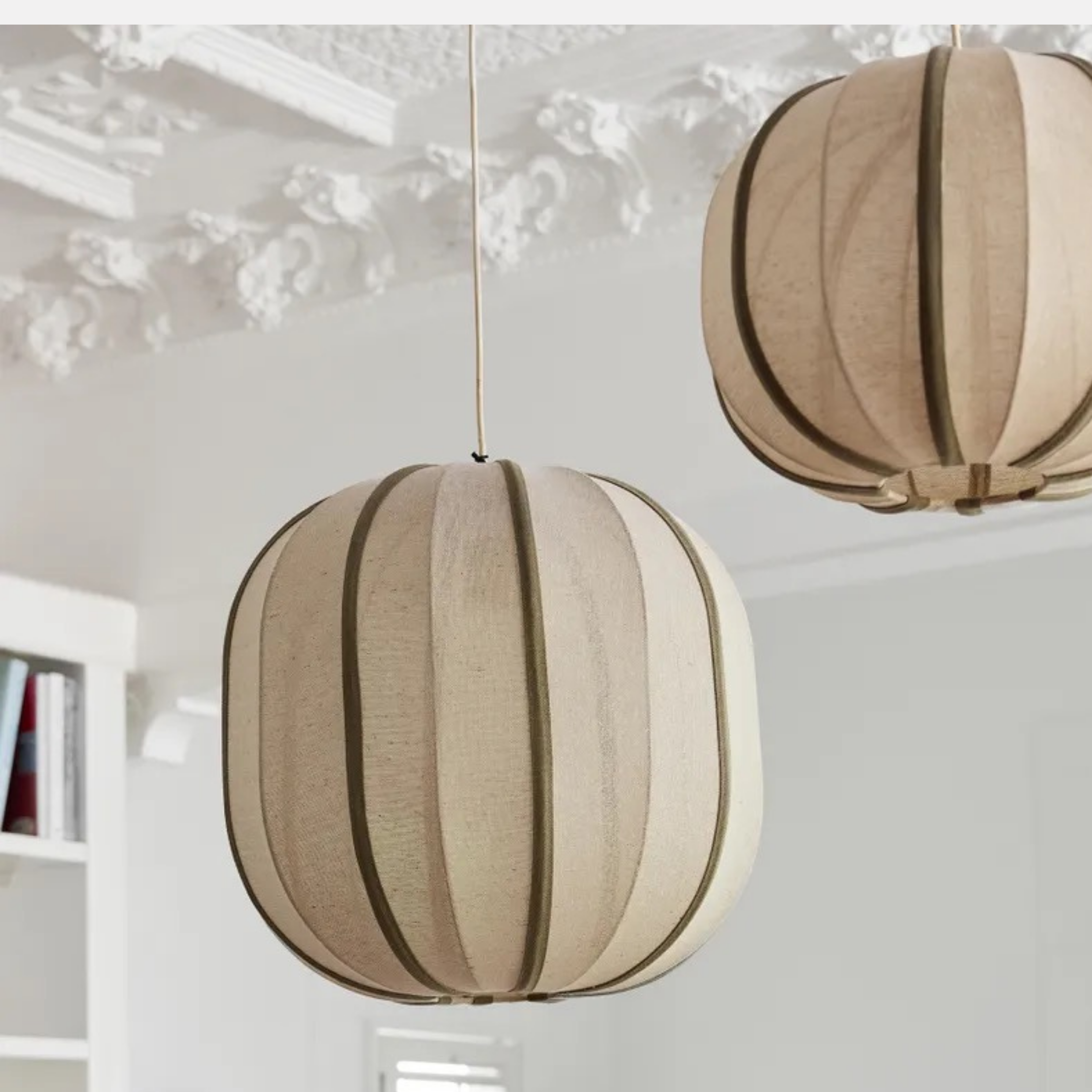 Thea Orb Olive & Natural Pendant