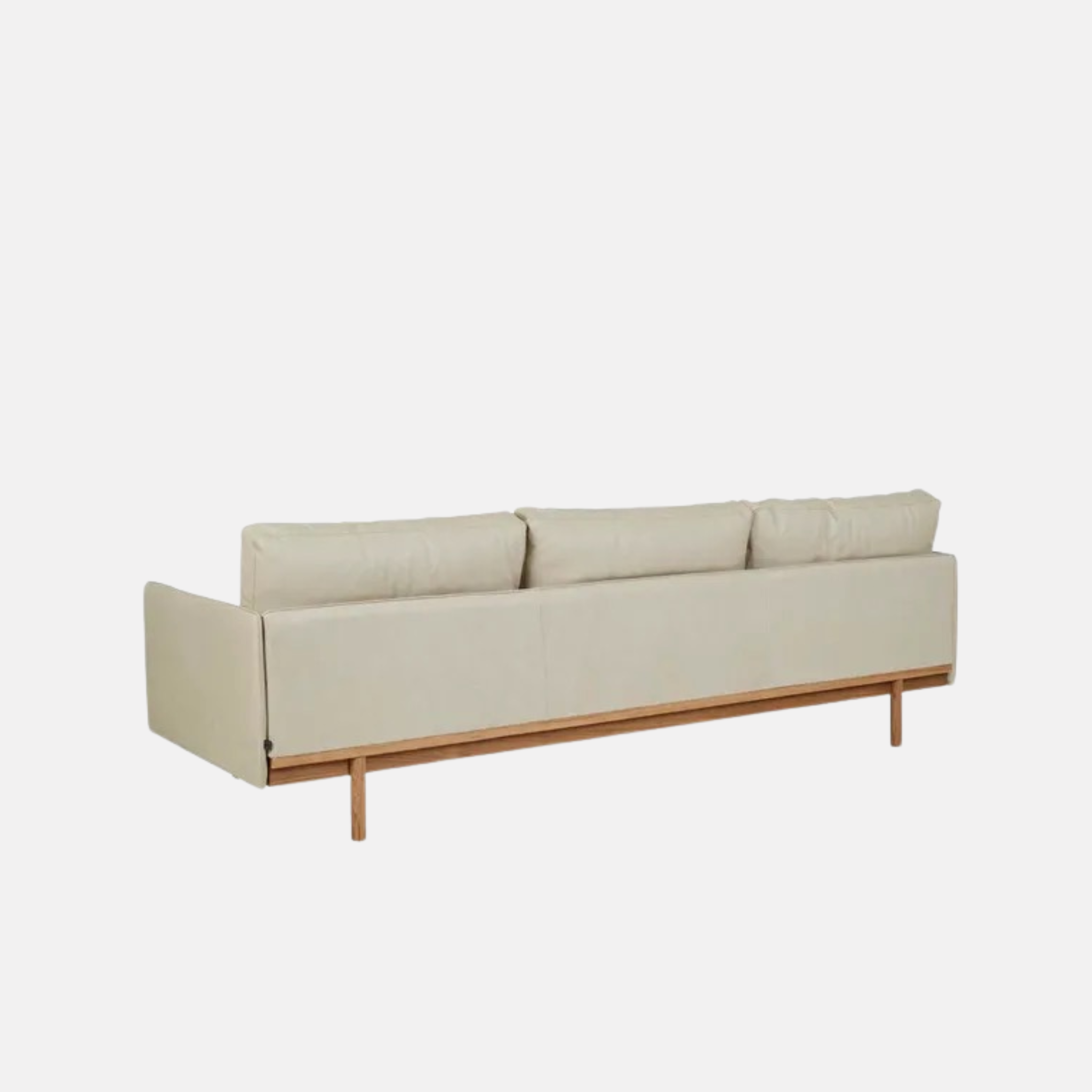 Tolv 3 Seater Leather Sofa - Limestone