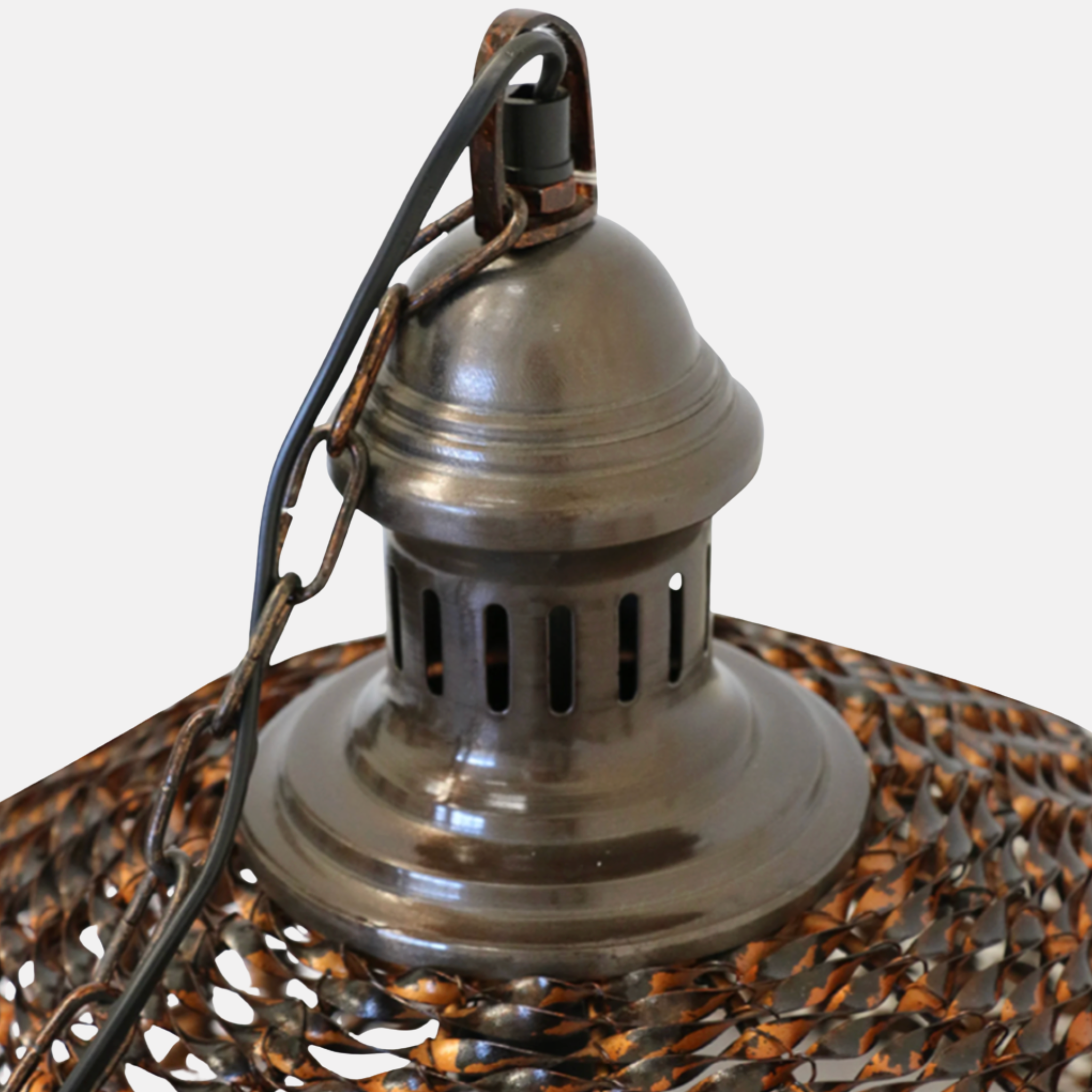 Toulouse Woven Pendant - Copper Bronze