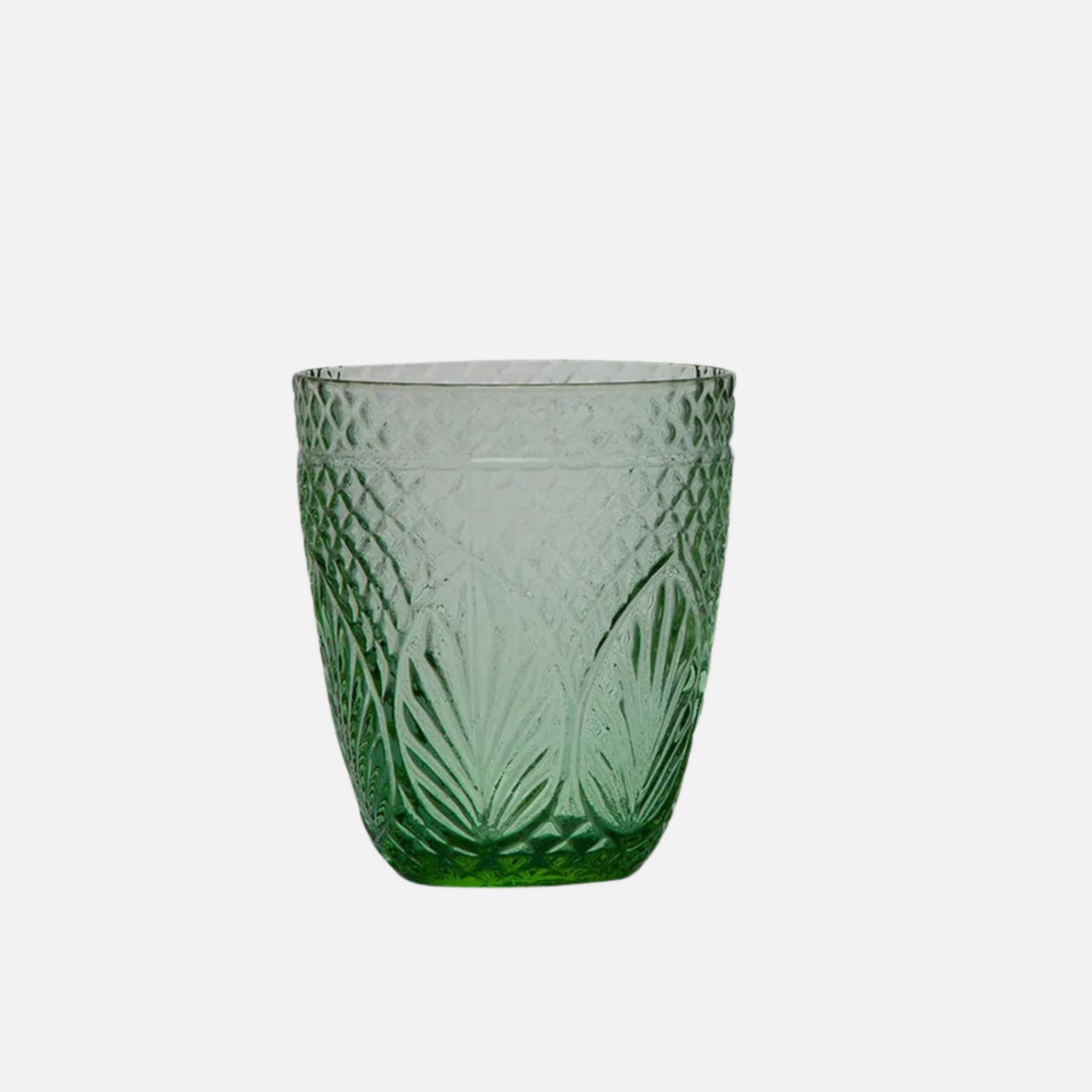 Vintage Tumblers Set of Eight - Green