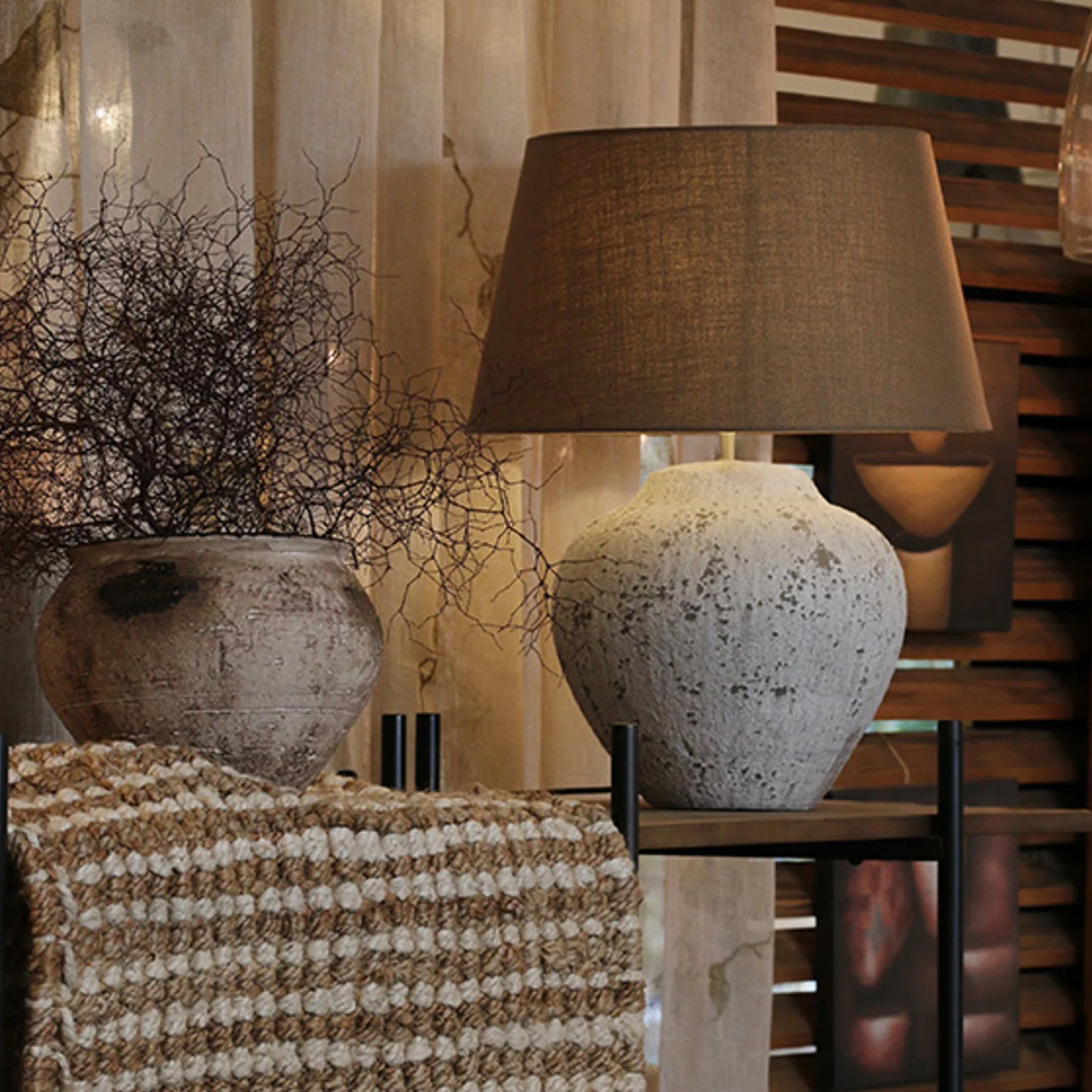 Tuscan Stone Lamp