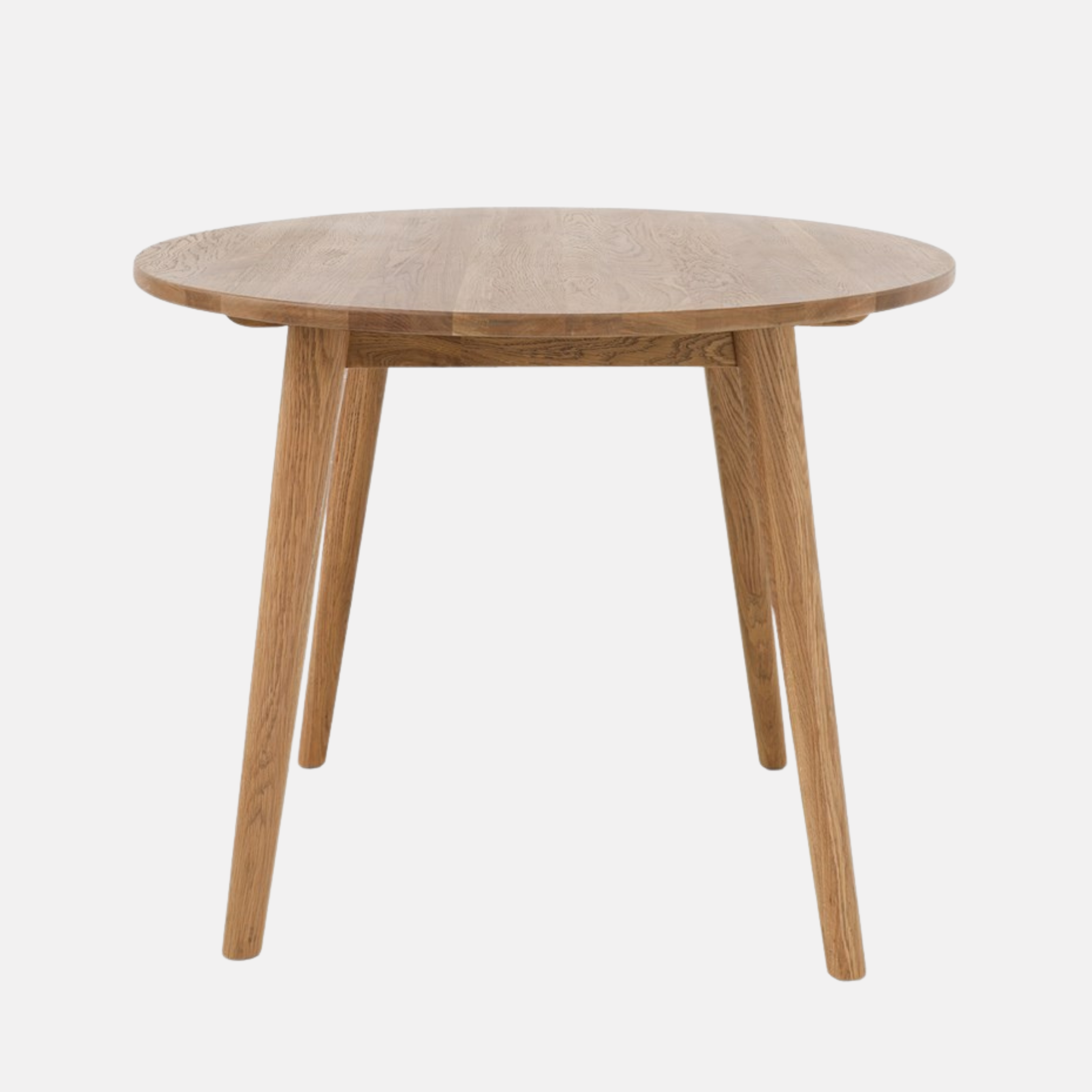 Vassa Round Dining Table Small - Oak