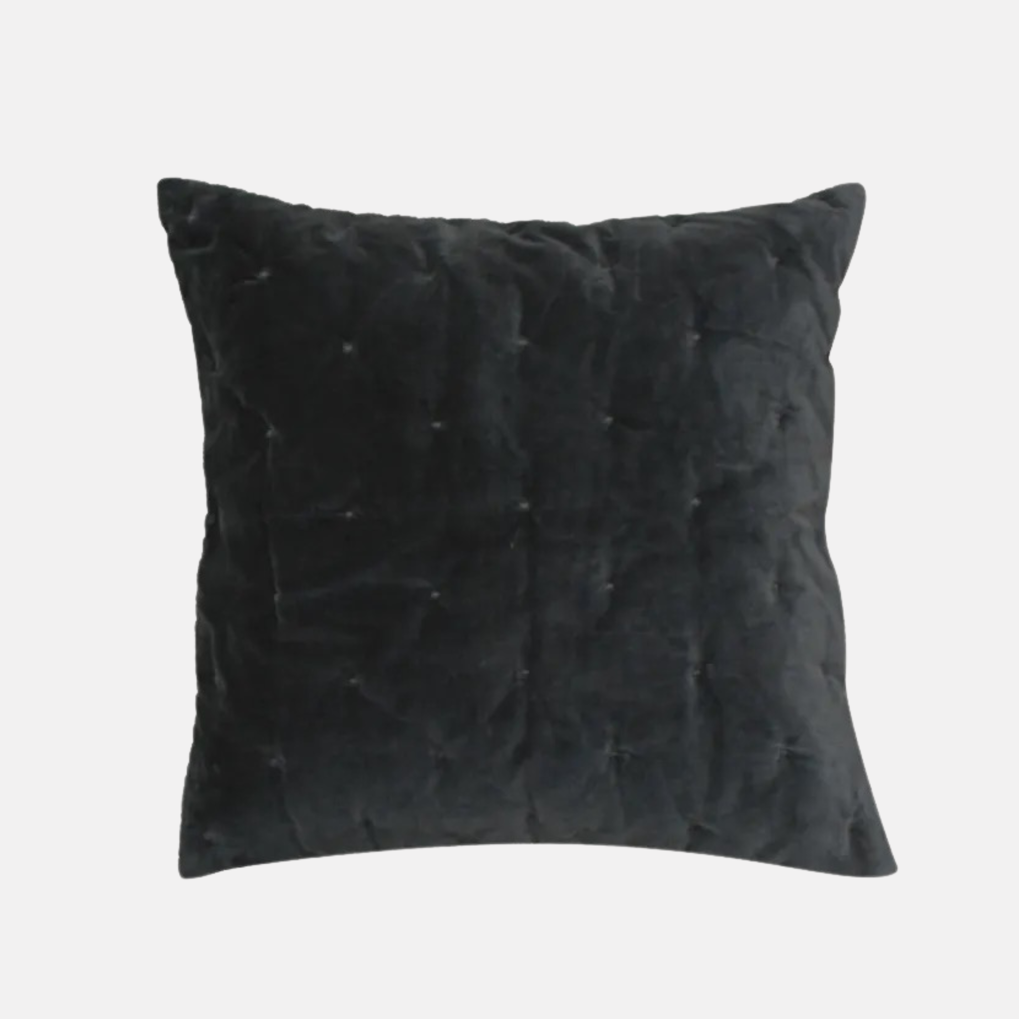Velvet Euro Covers 2pcs - Coal
