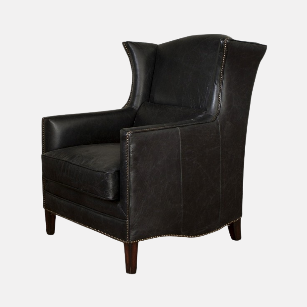 Victor Wing Chair - Ebony