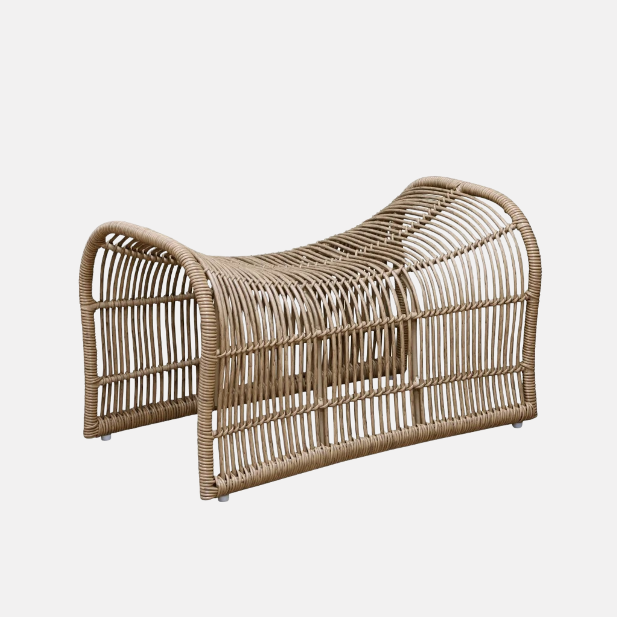 Wave Footstool - Natural
