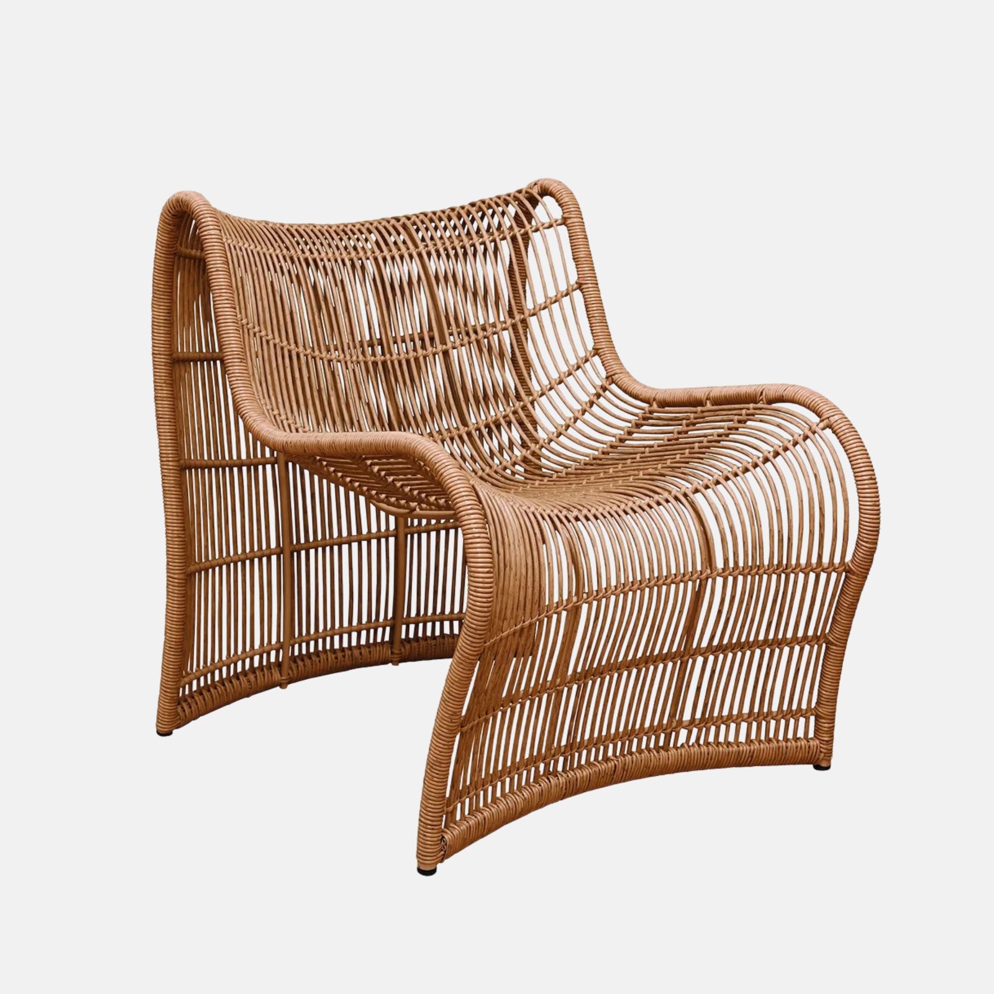 Wave Outdoor Chair - Dark Natural