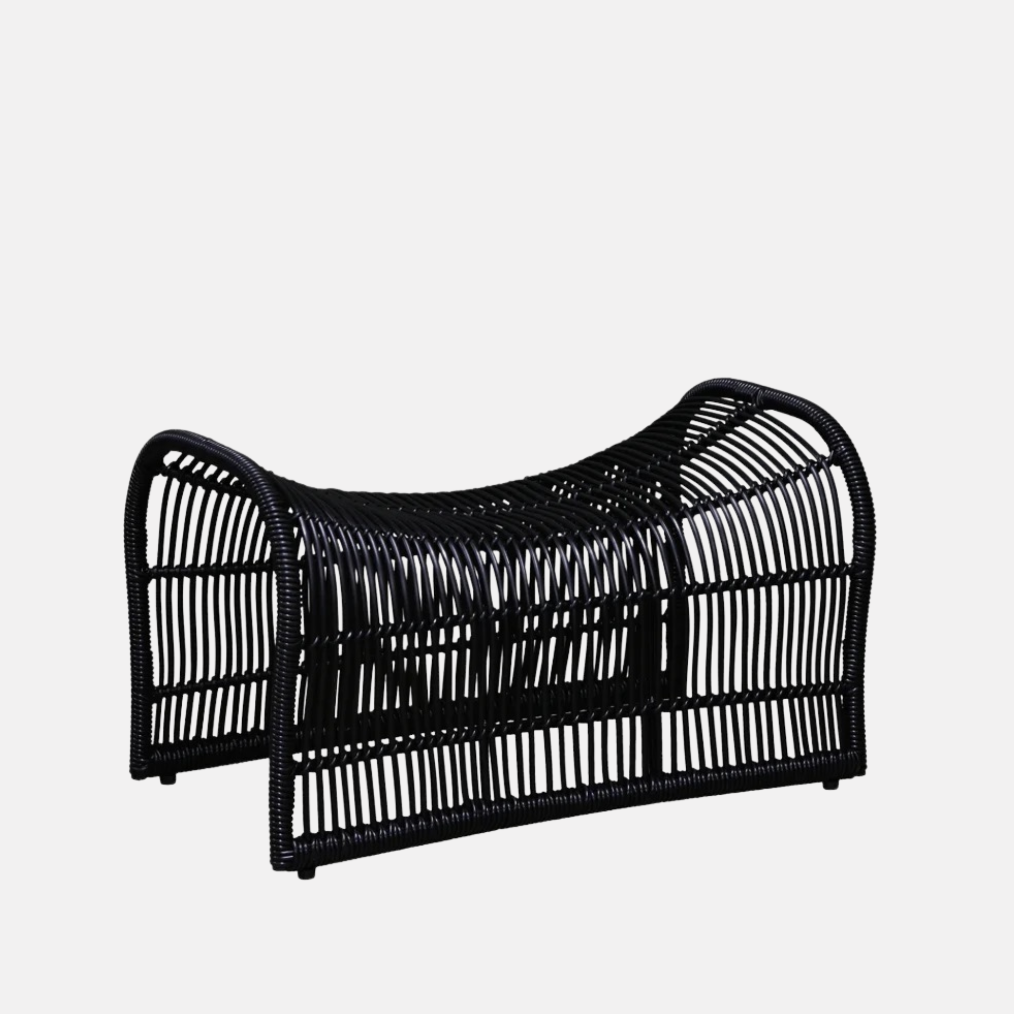 Wave Footstool - Black