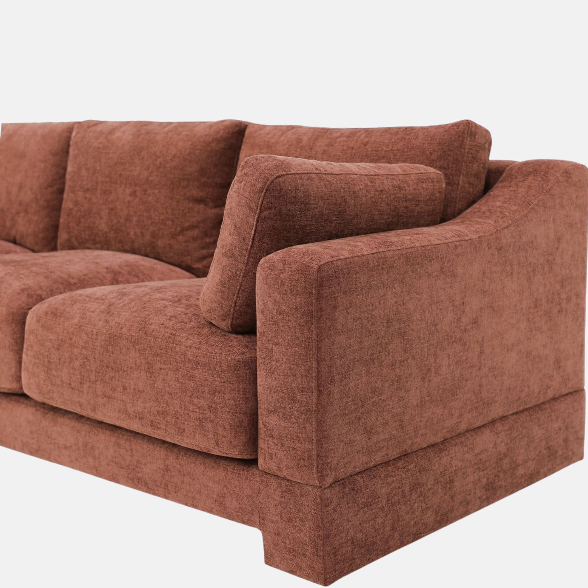 Western 3 Seater Sofa – Rust