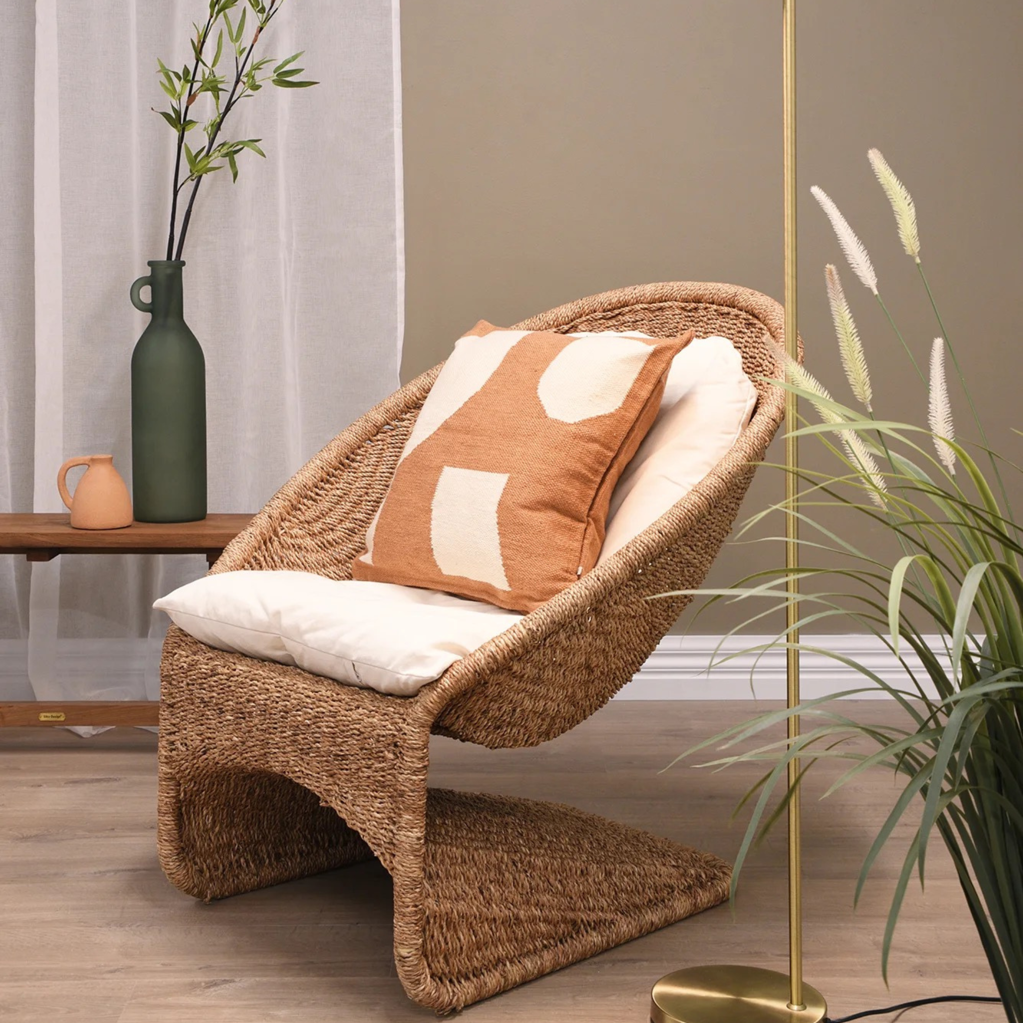 Scoop Rope Armchair - Natural