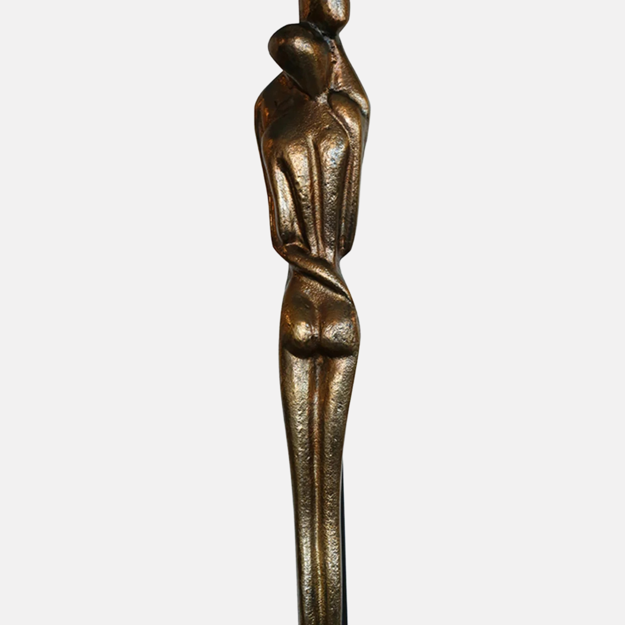 Amore Brass Lamp - Black Linen Shade