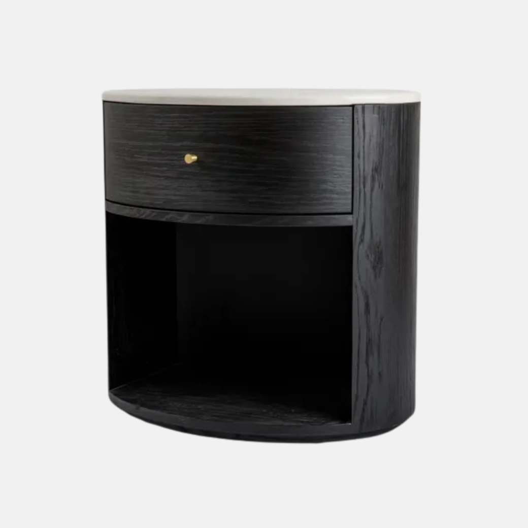 Dana Bedside Table - Black