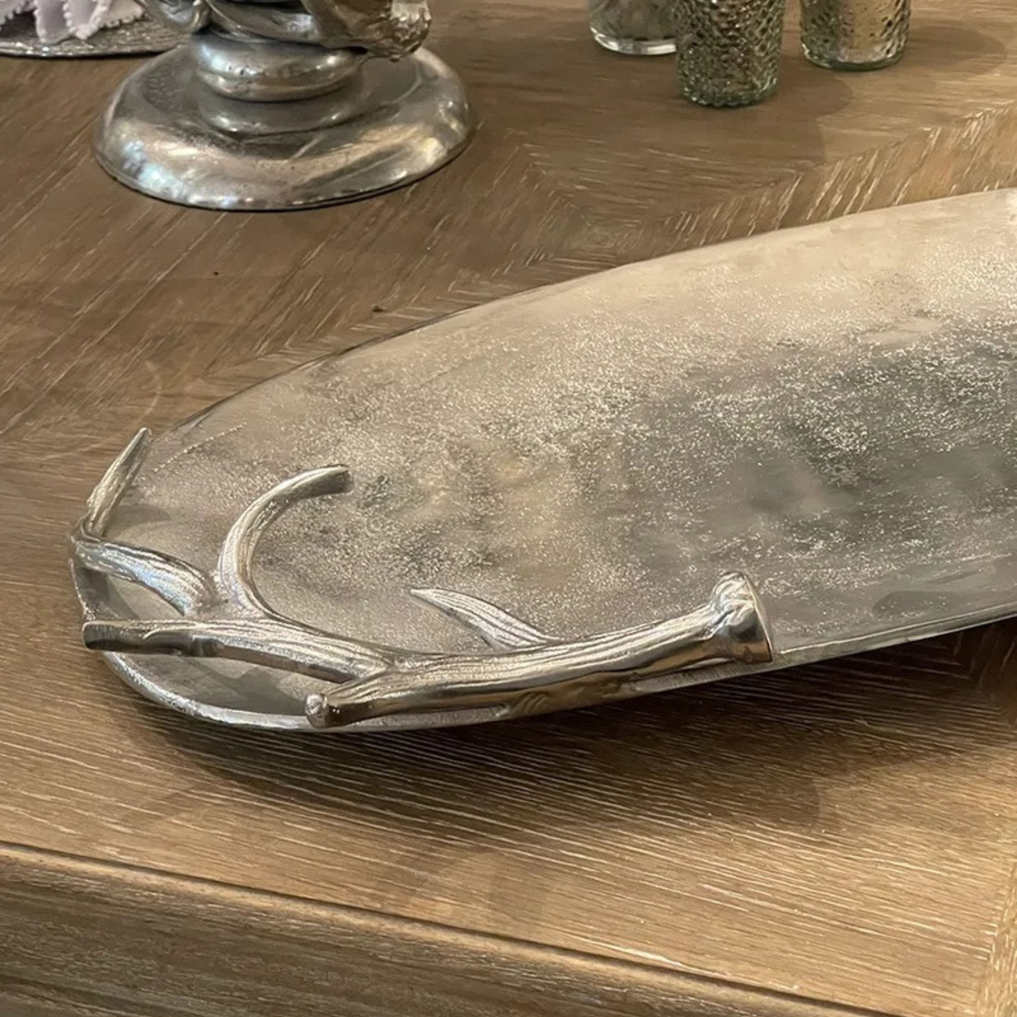 Antler Silver Tray