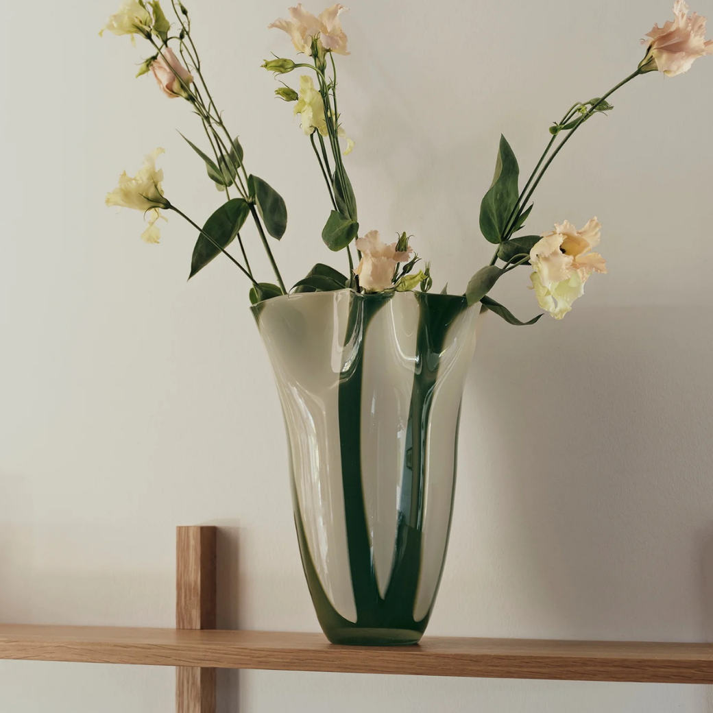 Broste Liva Vase Hunter Green