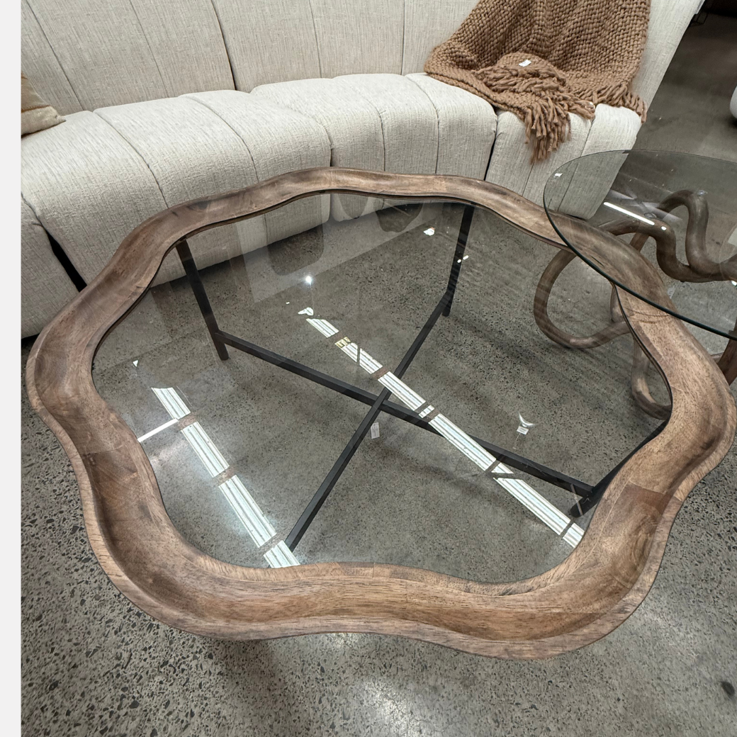Sloan Wood Framed Coffee Table