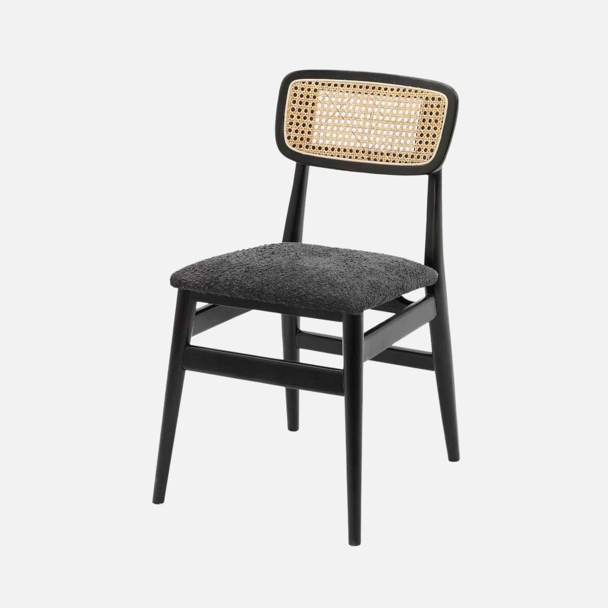 Rixo Rattan Dining Chair - Black