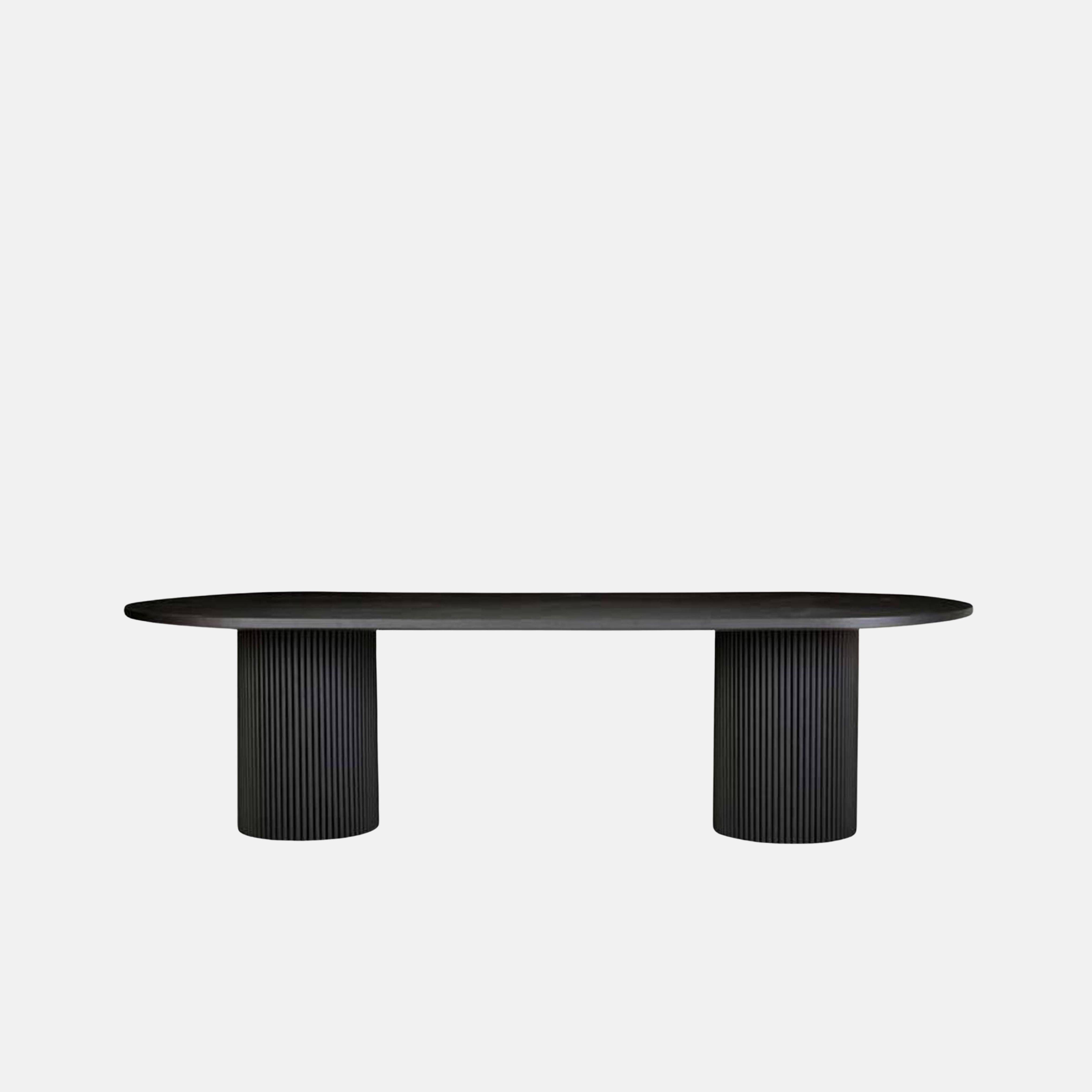 Benjamin Ripple Oval Dining Table - Black