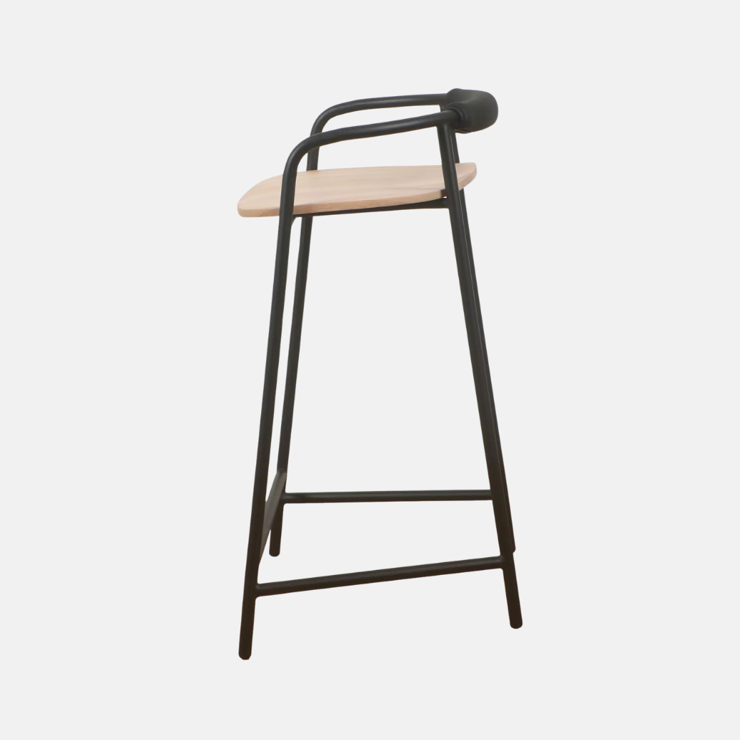 Forge Barstool Black/Natural