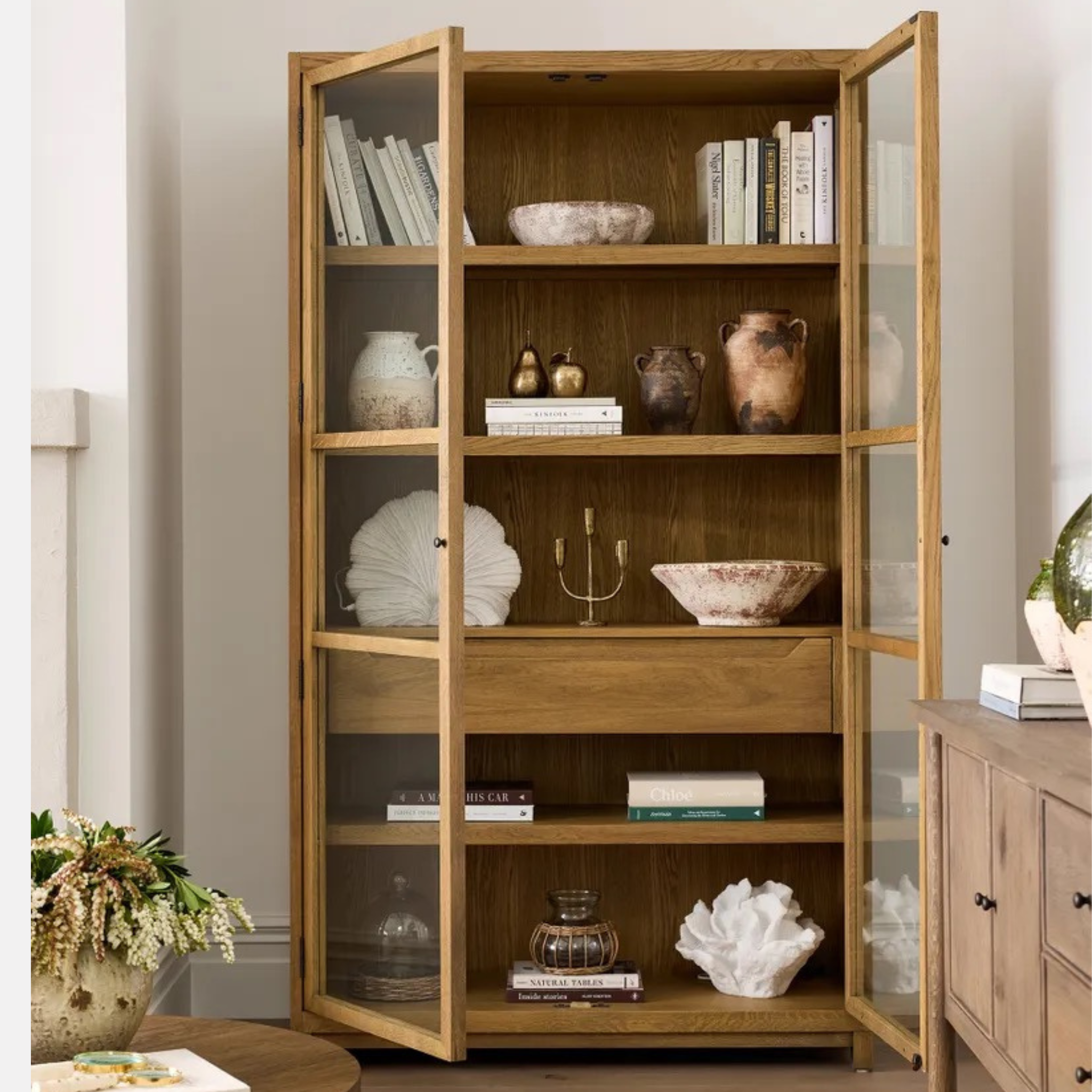 Baxter Oak Cabinet