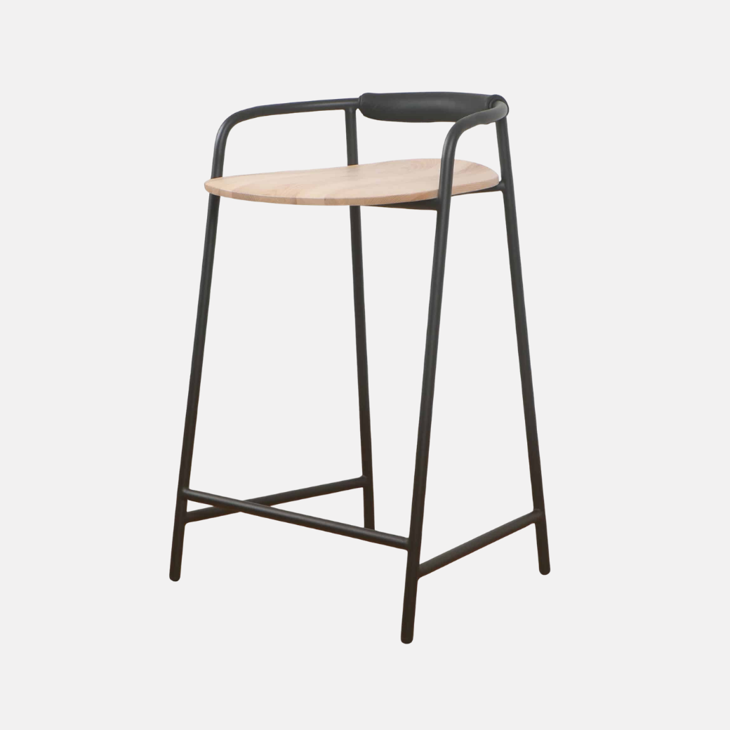 Forge Barstool Black/Natural