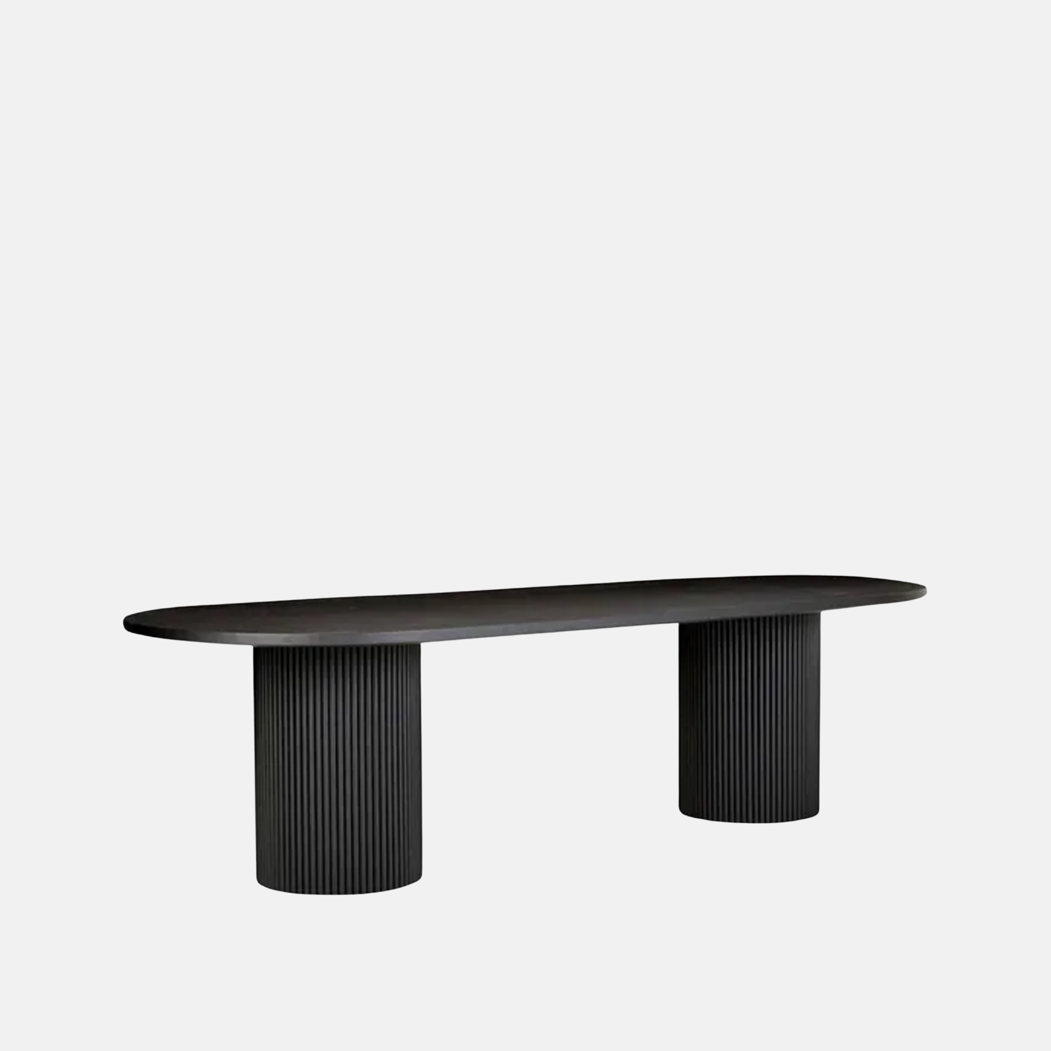 Benjamin Ripple Oval Dining Table - Black