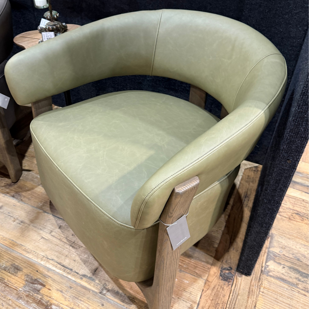Luca Armchair - Olive Leather