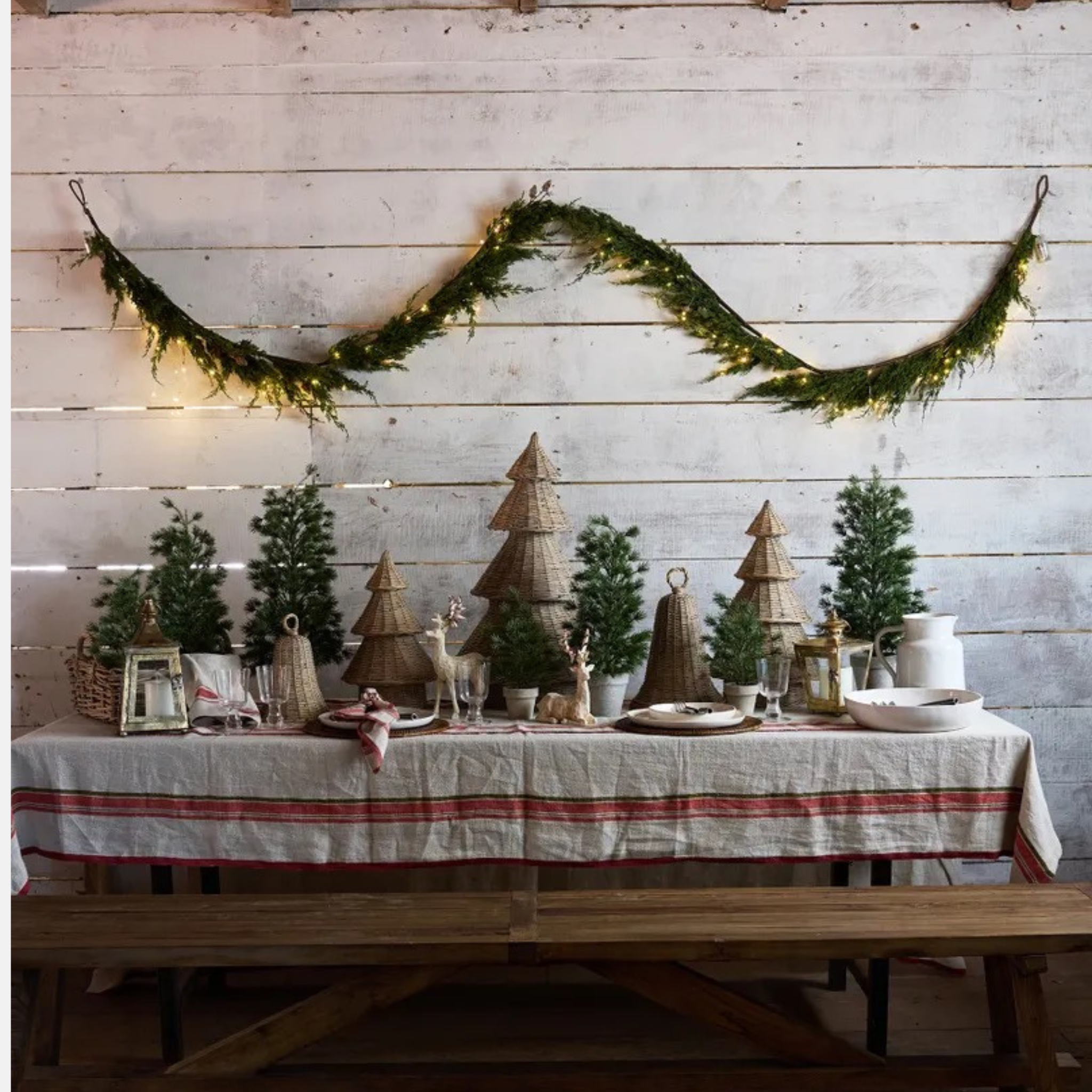 Cedar & Pinecone Swag Set of Two